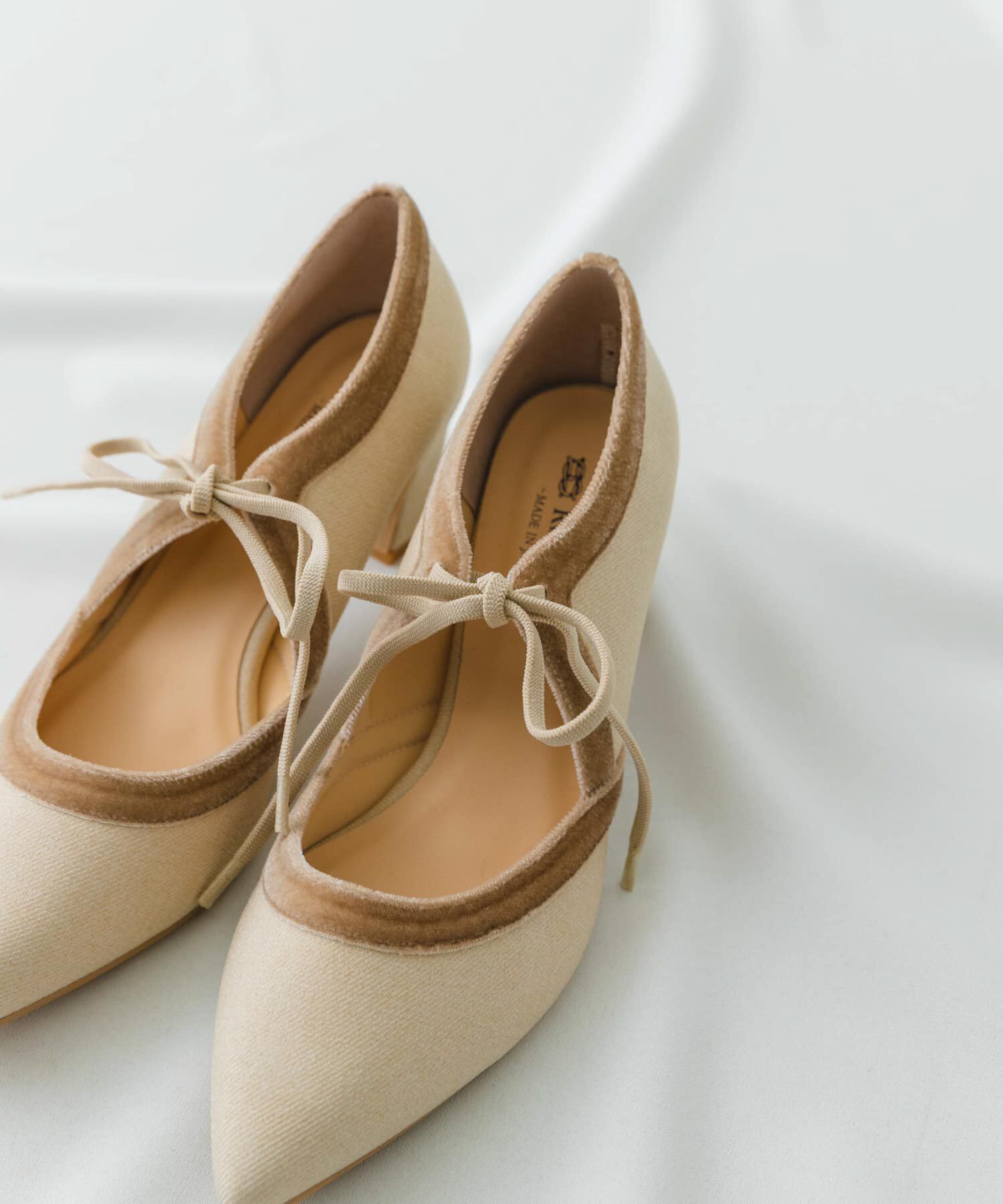 RODE SKO「『MADE IN JAPAN』チャンキーヒールリボンパンプス」|パンプス|