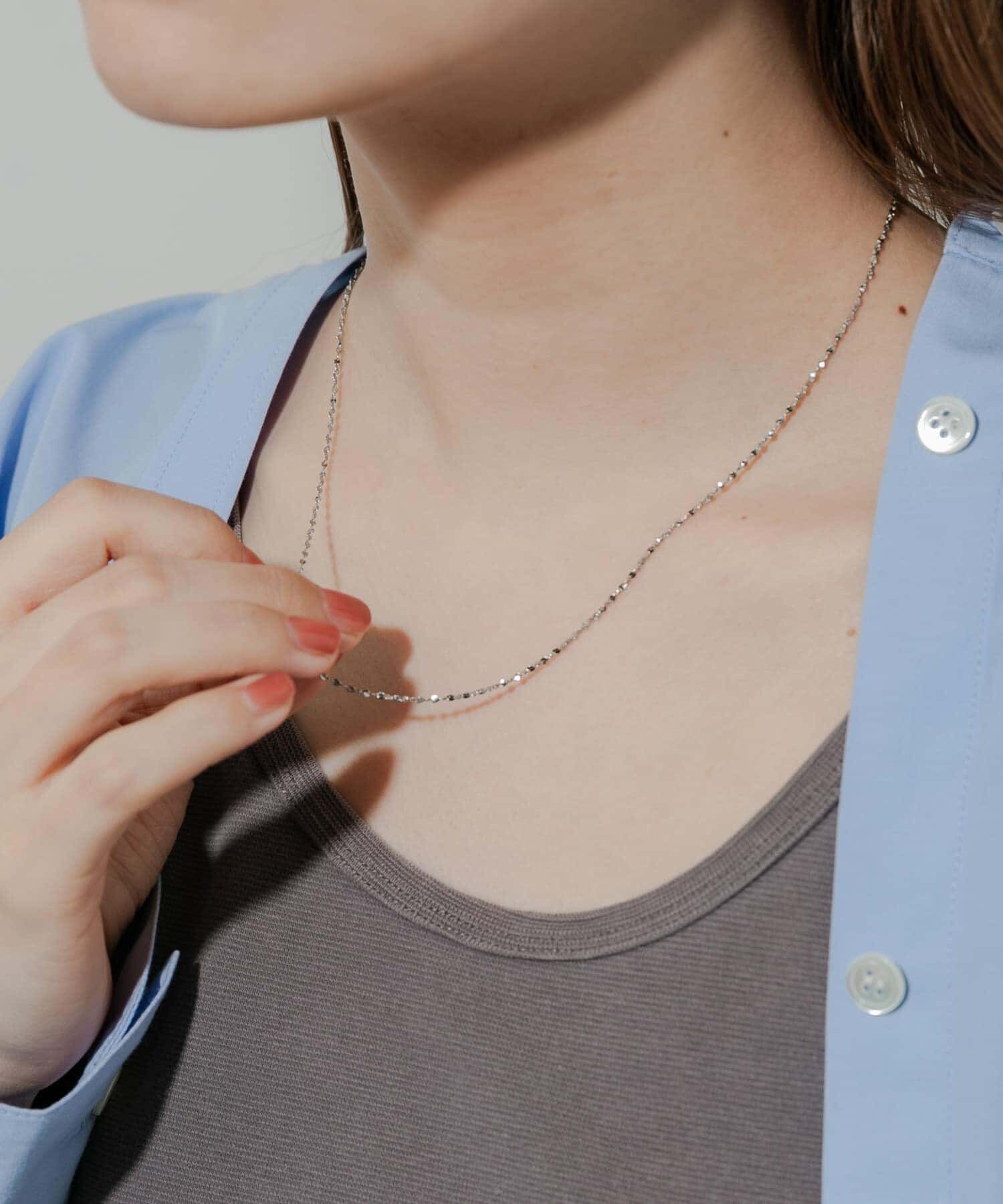 SMELLY「ステンレススクリューチェーンネックレス」|ネックレス|