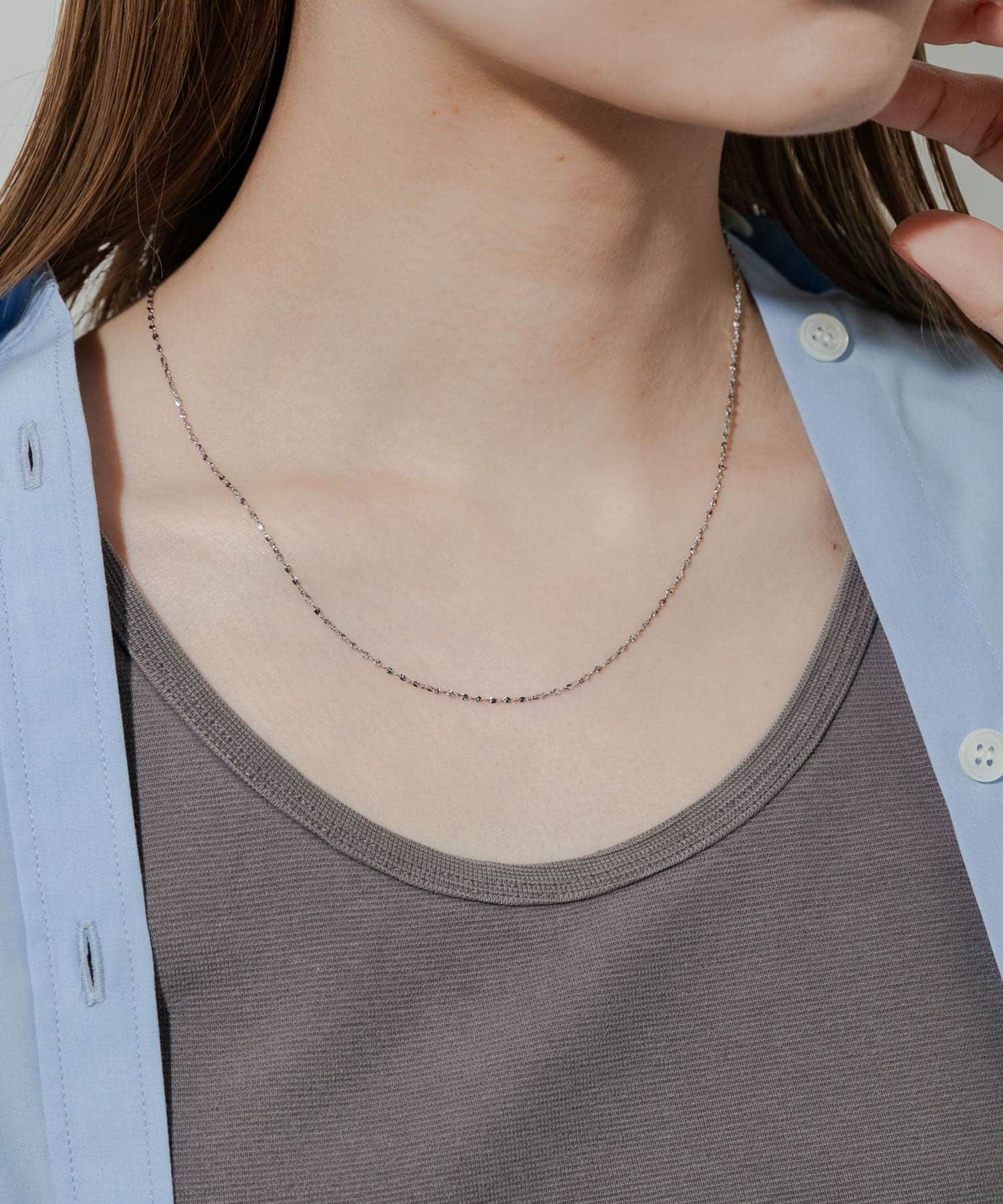 SMELLY「ステンレススクリューチェーンネックレス」|ネックレス|