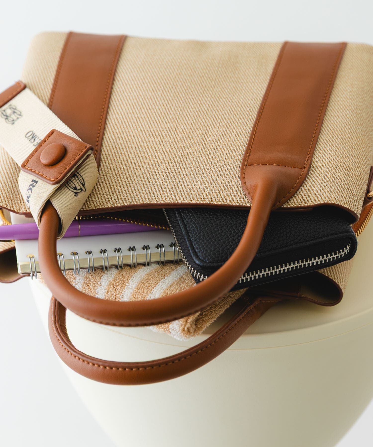 RODE SKO「ロゴリボン付2WAYハンドバッグ」|ハンドバッグ|