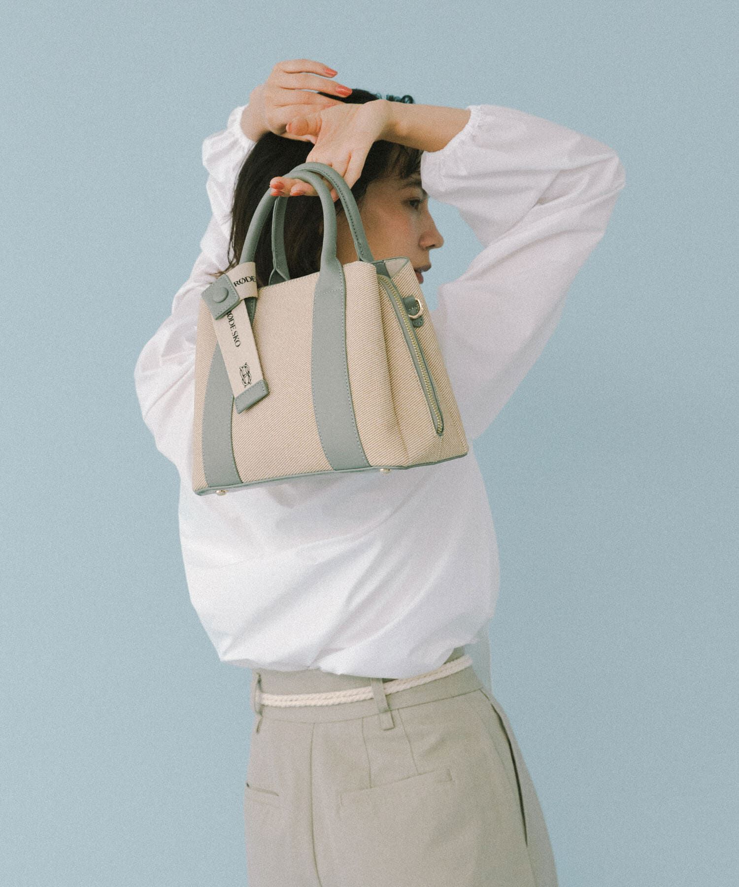 RODE SKO「ロゴリボン付2WAYハンドバッグ」|ハンドバッグ|