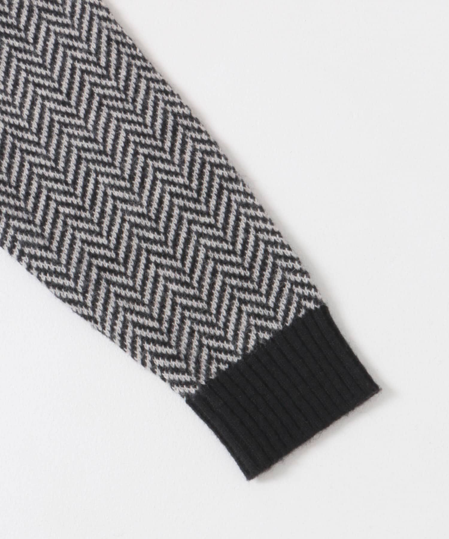 URBAN RESEARCH ROSSO「『XLサイズあり』ヘリンボーン柄クルーネックニット」|ニット・セーター|