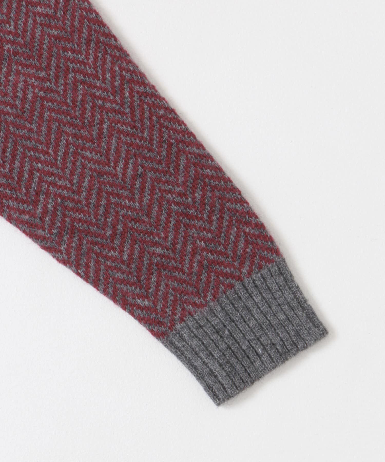 URBAN RESEARCH ROSSO「『XLサイズあり』ヘリンボーン柄クルーネックニット」|ニット・セーター|