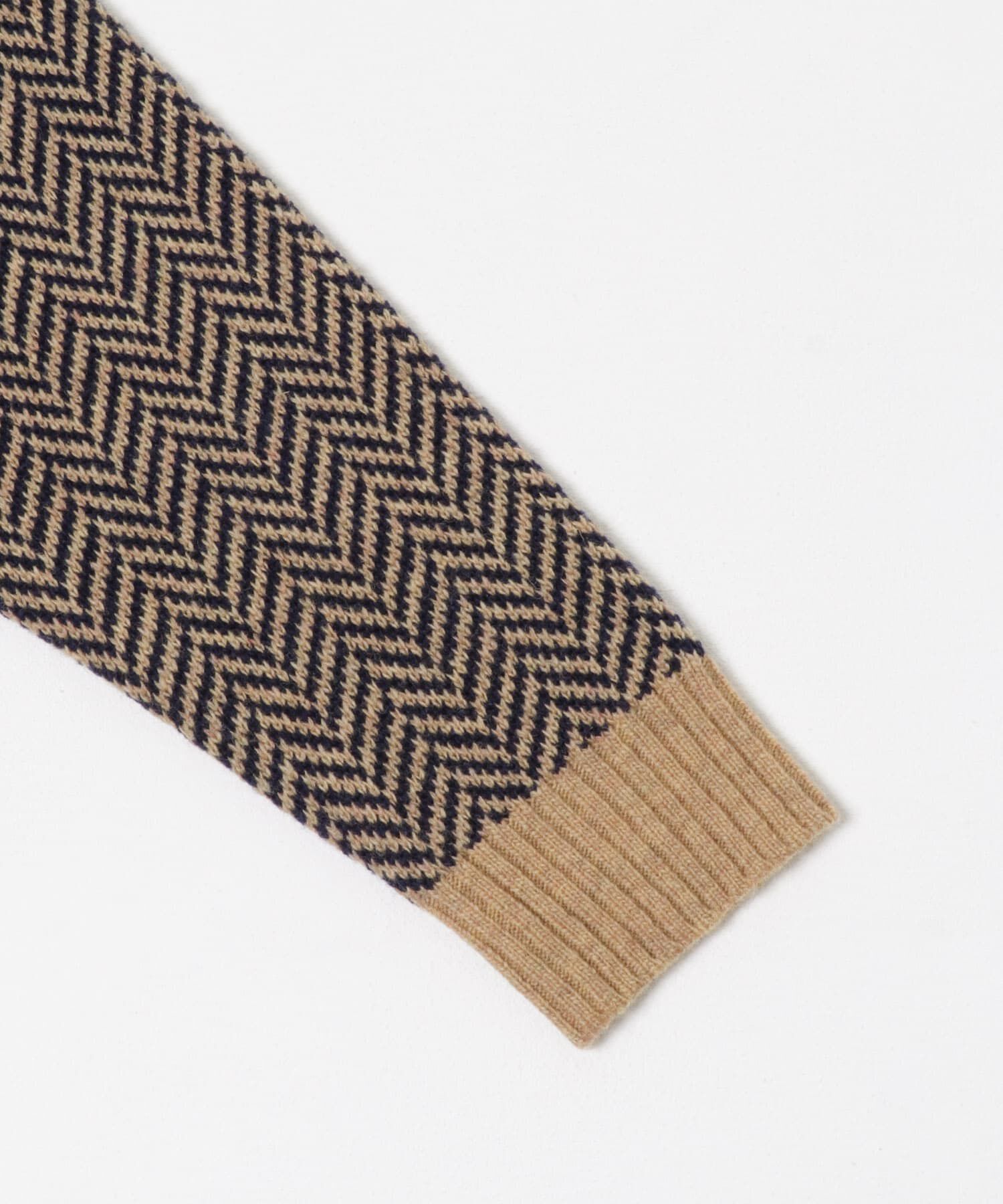 URBAN RESEARCH ROSSO「『XLサイズあり』ヘリンボーン柄クルーネックニット」|ニット・セーター|