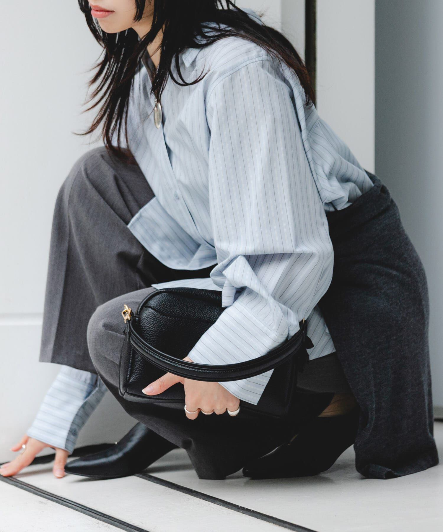 RODE SKO「フロントポケットショルダーバッグ」|ショルダー・メッセンジャー|ブラック