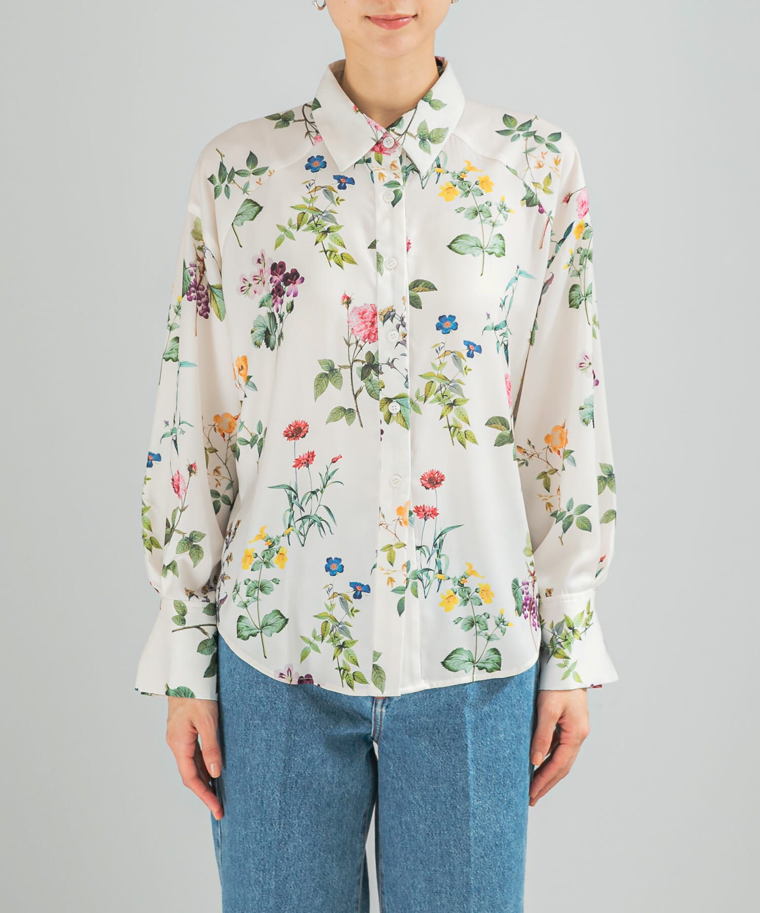 URBAN RESEARCH ROSSO「ボタニカルプリントデザインシャツ」|シャツ・ブラウス|