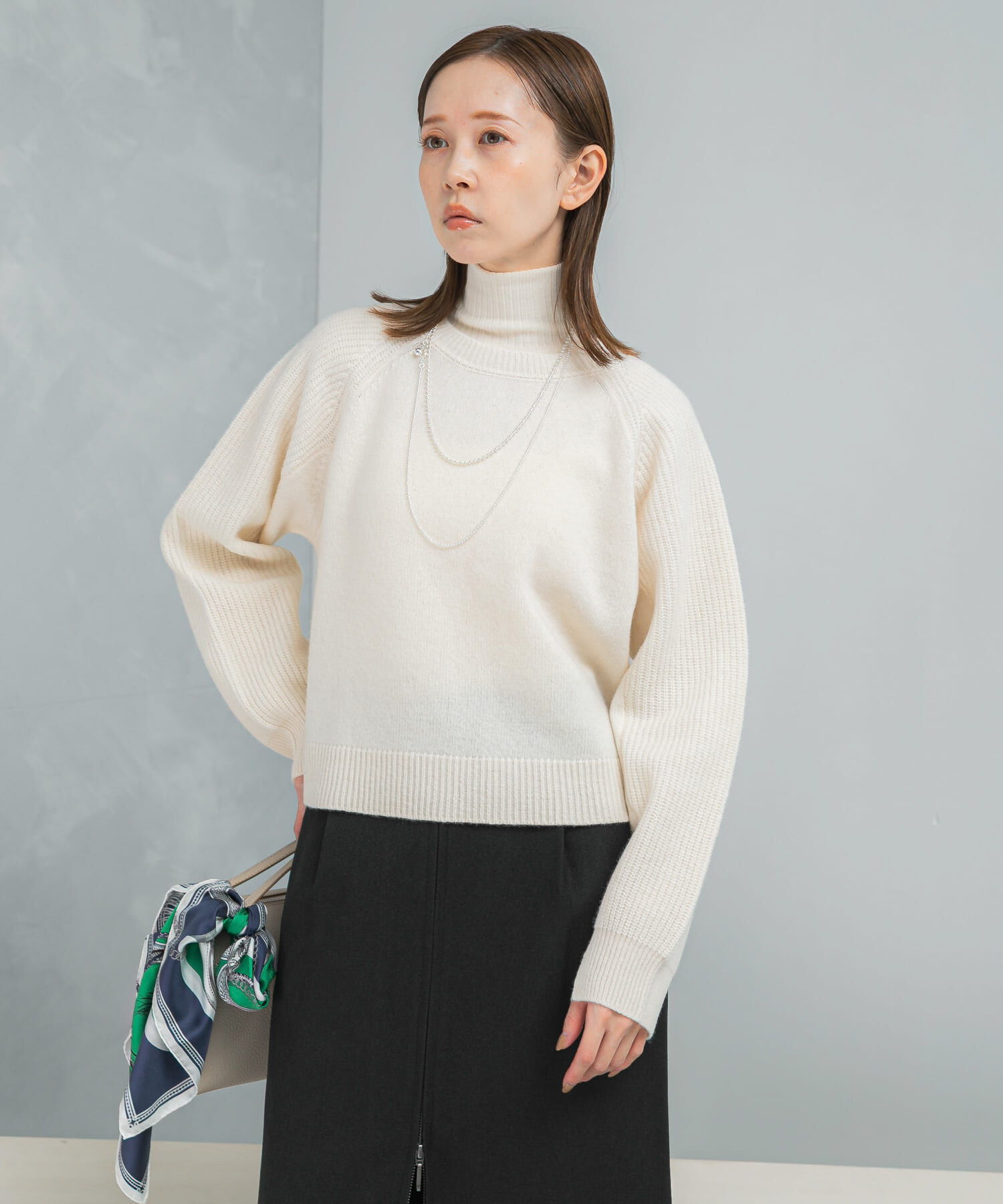 URBAN RESEARCH ROSSO「スーパーファインラムズウールショートニット」|ニット・セーター|