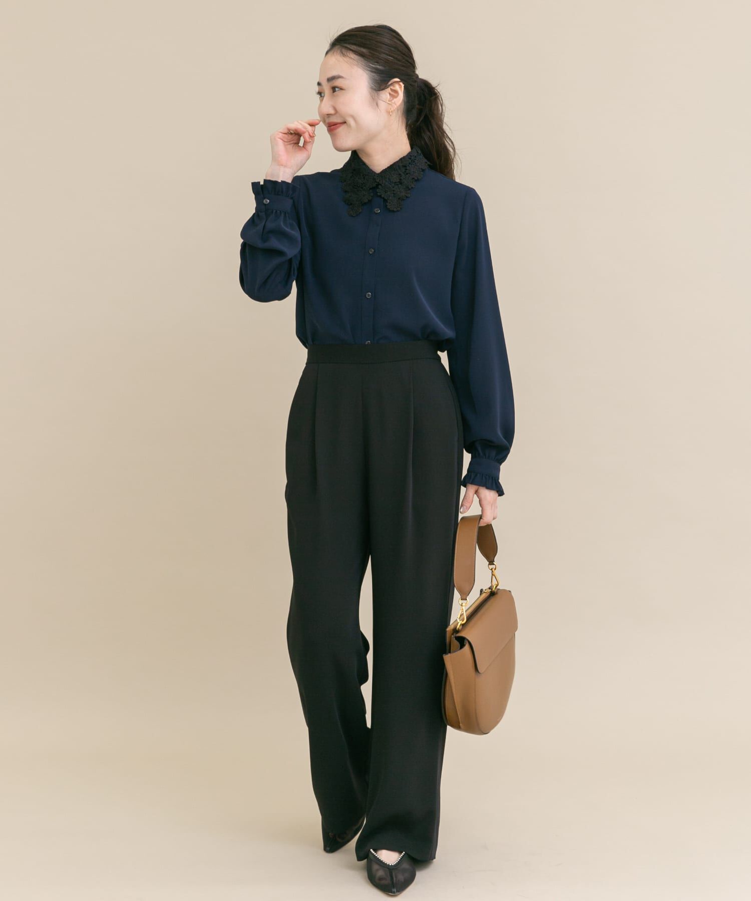 URBAN RESEARCH ROSSO「『WEB/一部店舗限定』レースカラーブラウス」|シャツ・ブラウス|