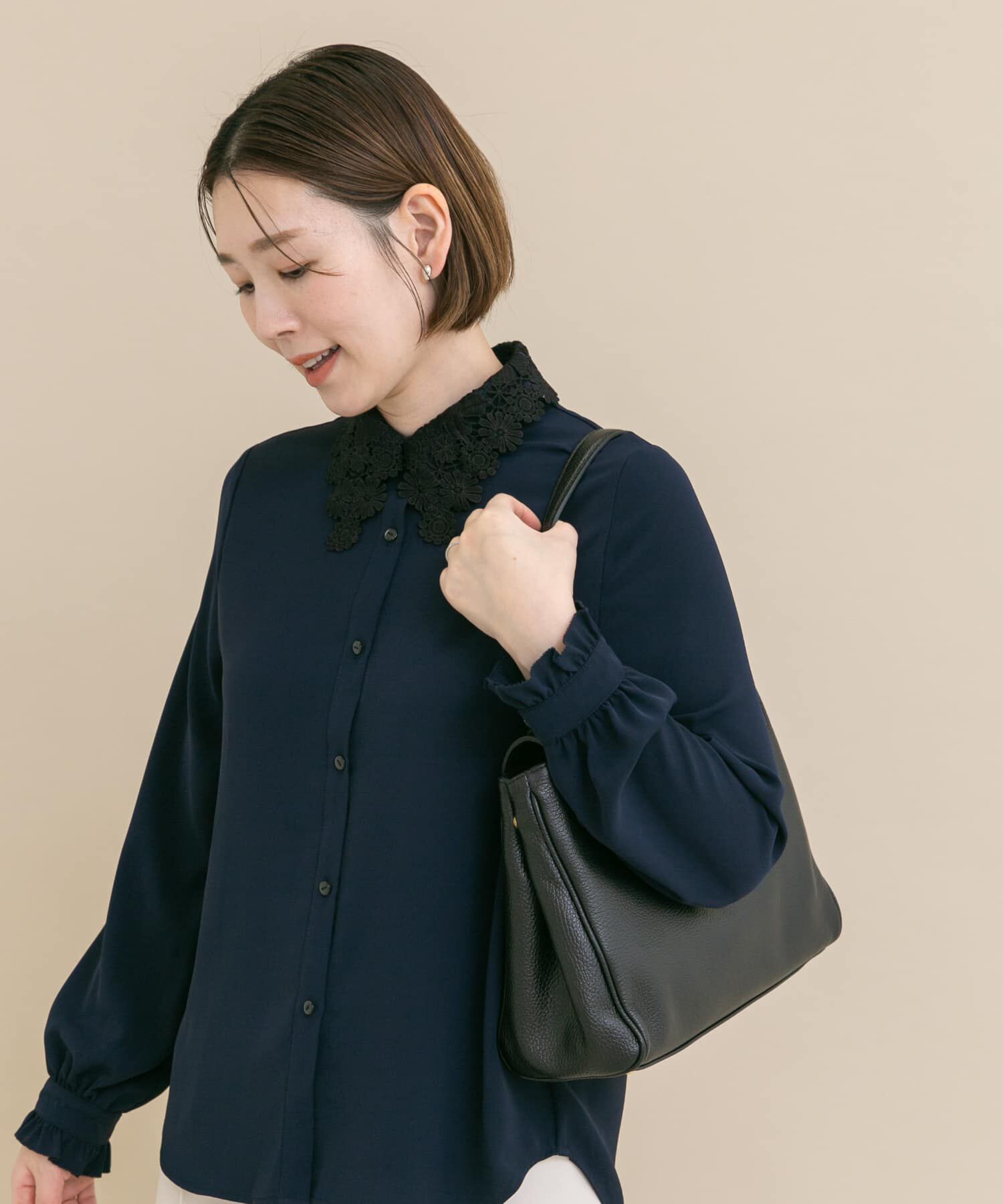 URBAN RESEARCH ROSSO「『WEB/一部店舗限定』レースカラーブラウス」|シャツ・ブラウス|