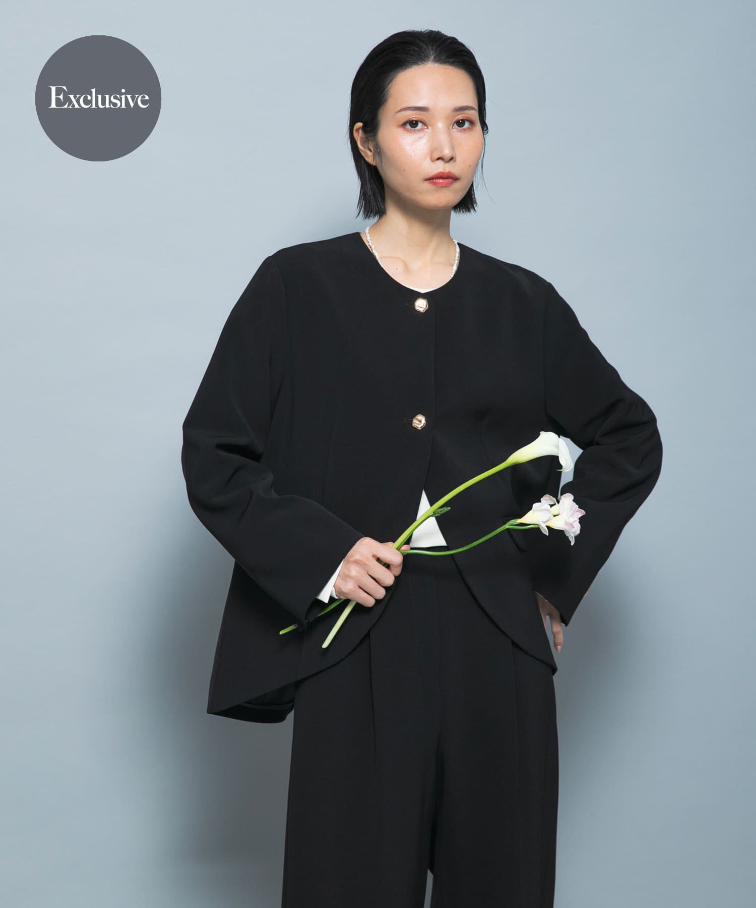 URBAN RESEARCH ROSSO「『別注』CHIGNON&times;ROSSO　ラウンドヘムジャケット」|その他|ブラック