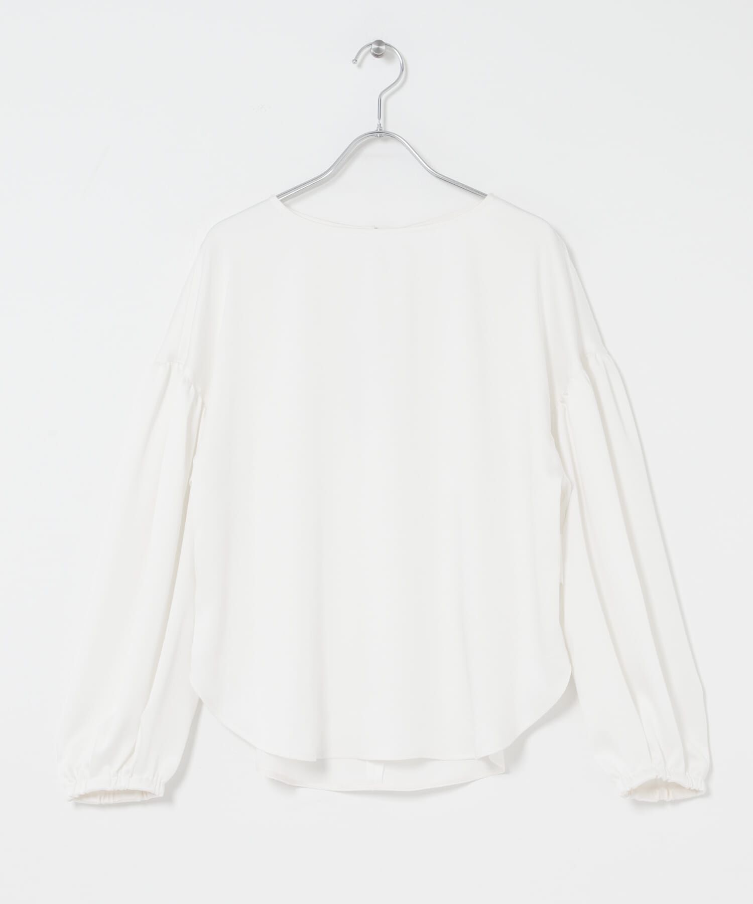 URBAN RESEARCH ROSSO「ハンマーサテンギャザーブラウス」|シャツ・ブラウス|