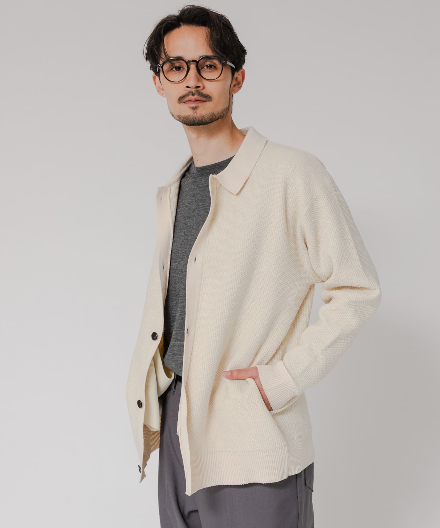 URBAN RESEARCH「モールリュクスポロカーディガン」|カーディガン|