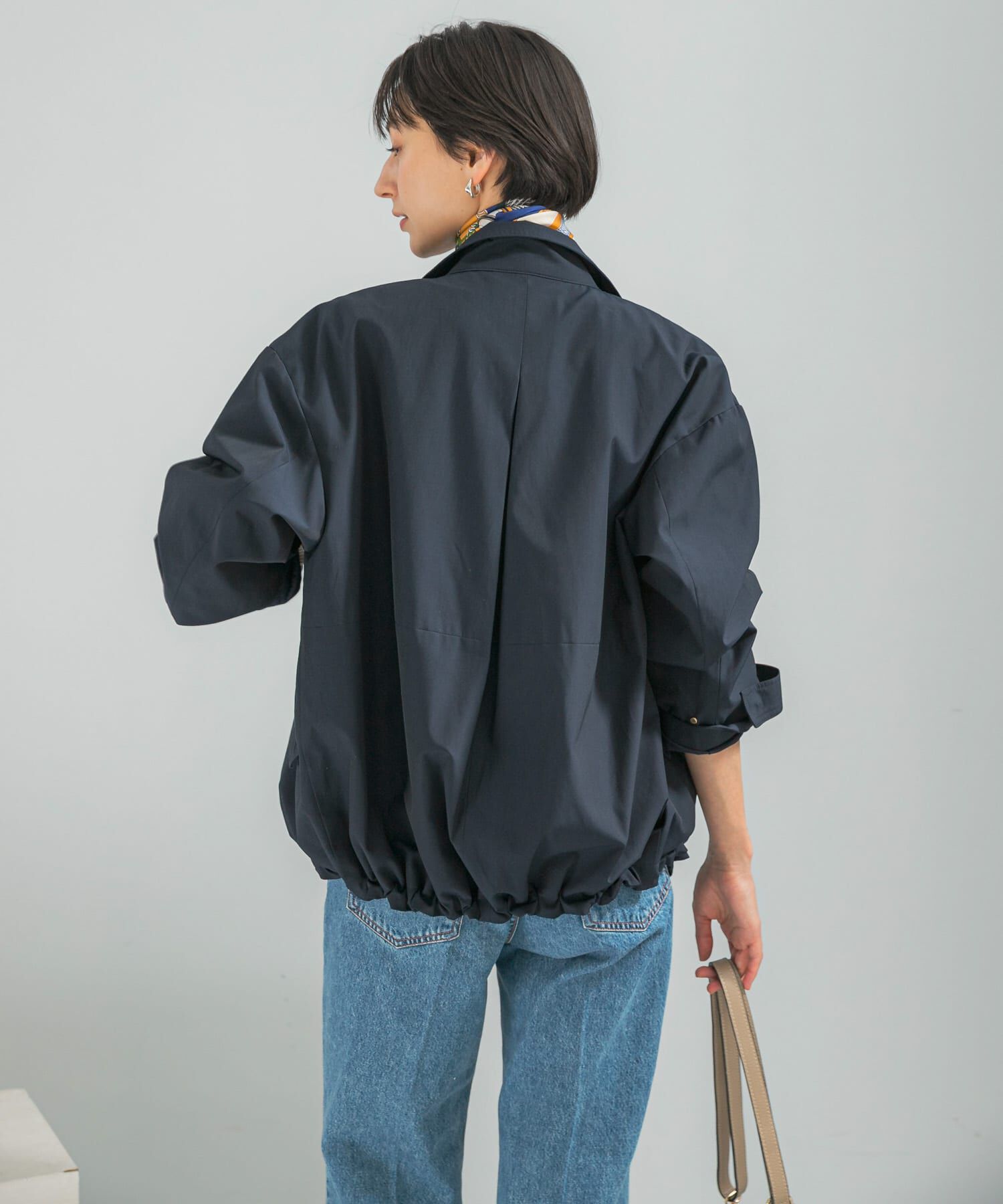 URBAN RESEARCH ROSSO「撥水スタンドカラーミドルコート」|ノーカラーコート|