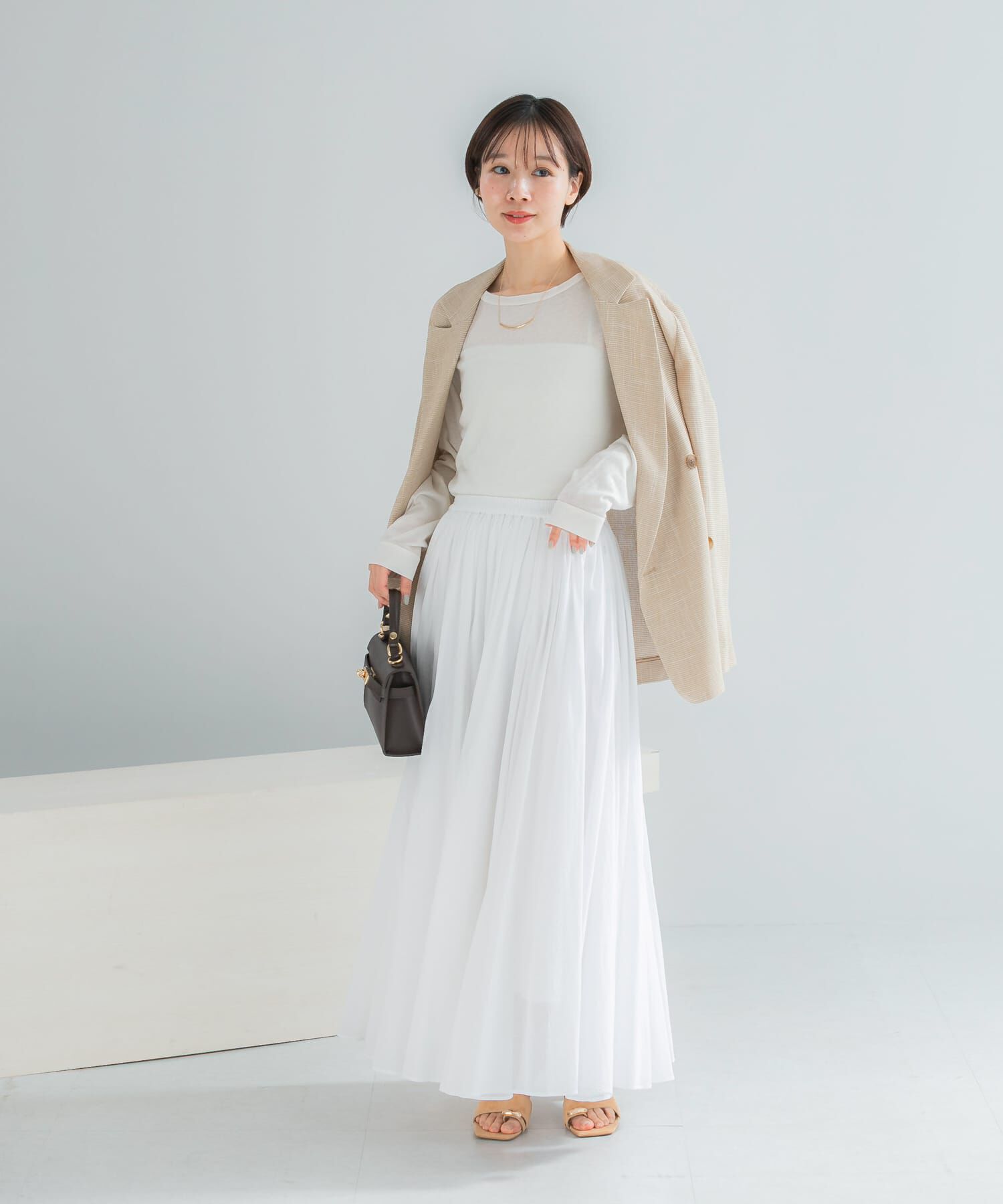 URBAN RESEARCH ROSSO「シルク混ドッキングカットソー」|Tシャツ・カットソー|