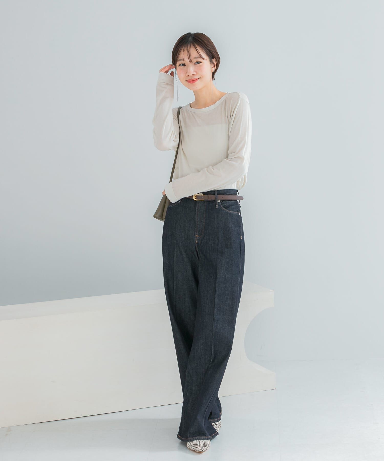 URBAN RESEARCH ROSSO「シルク混ドッキングカットソー」|Tシャツ・カットソー|