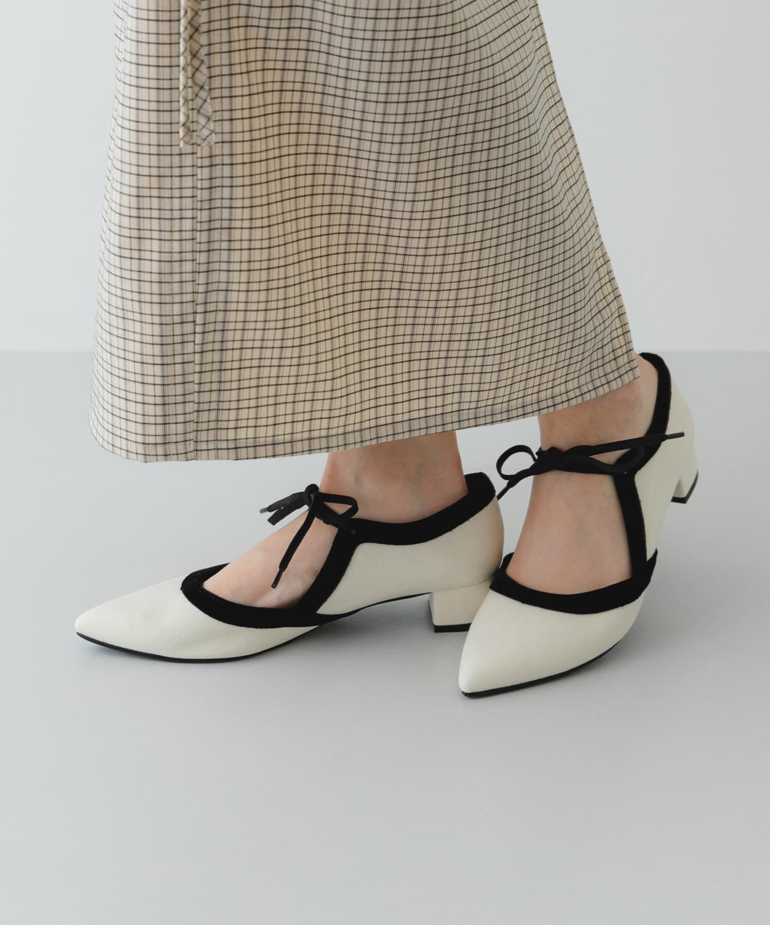 RODE SKO「『MADE IN JAPAN』 3センチヒールリボンパンプス」|パンプス|
