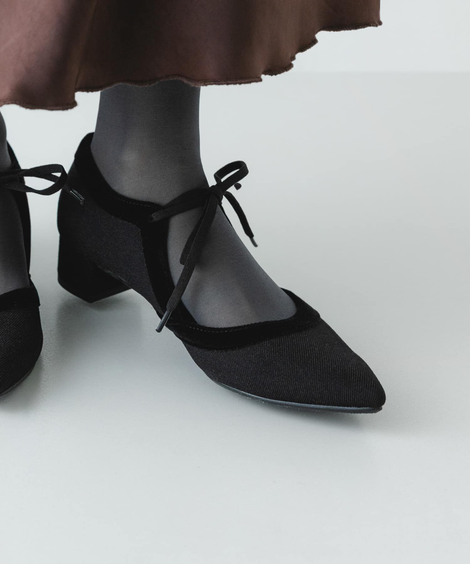 RODE SKO「『MADE IN JAPAN』 3センチヒールリボンパンプス」|パンプス|