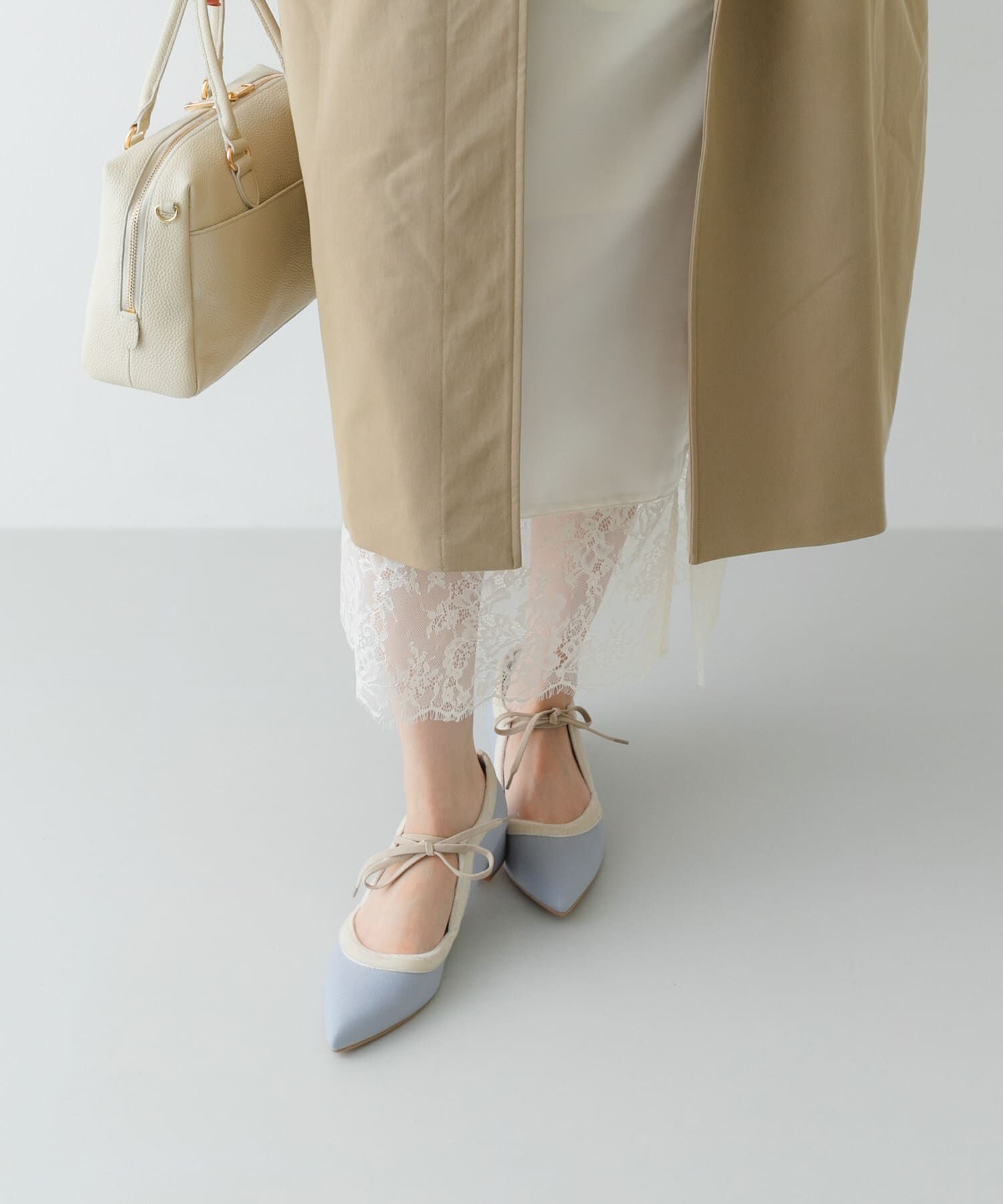 RODE SKO「『MADE IN JAPAN』 3センチヒールリボンパンプス」|パンプス|