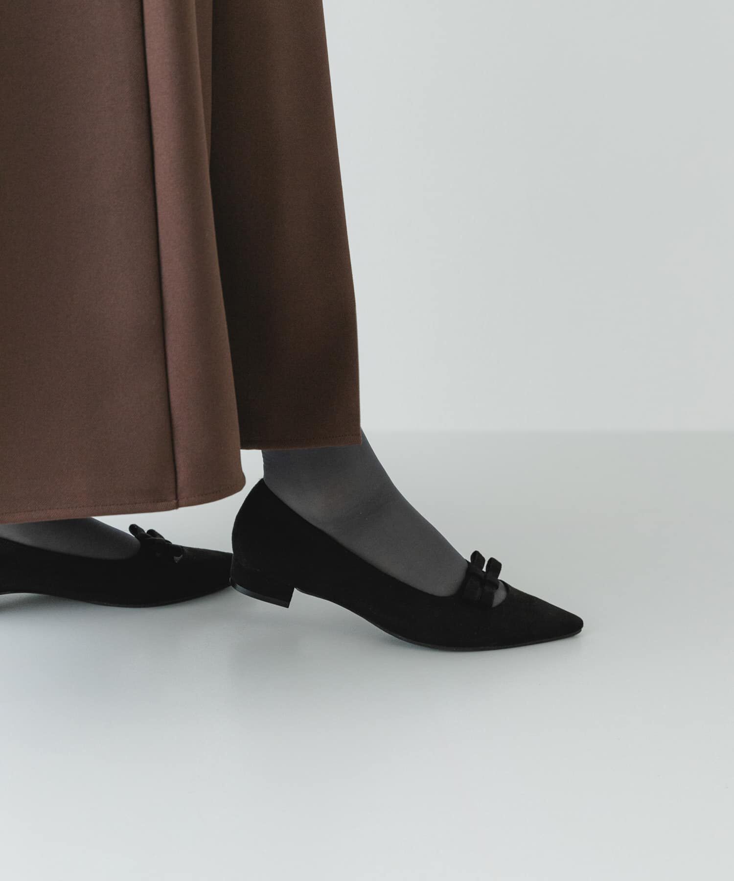 RODE SKO「『MADE IN JAPAN』 ダブルリボンフラットパンプス」|パンプス|