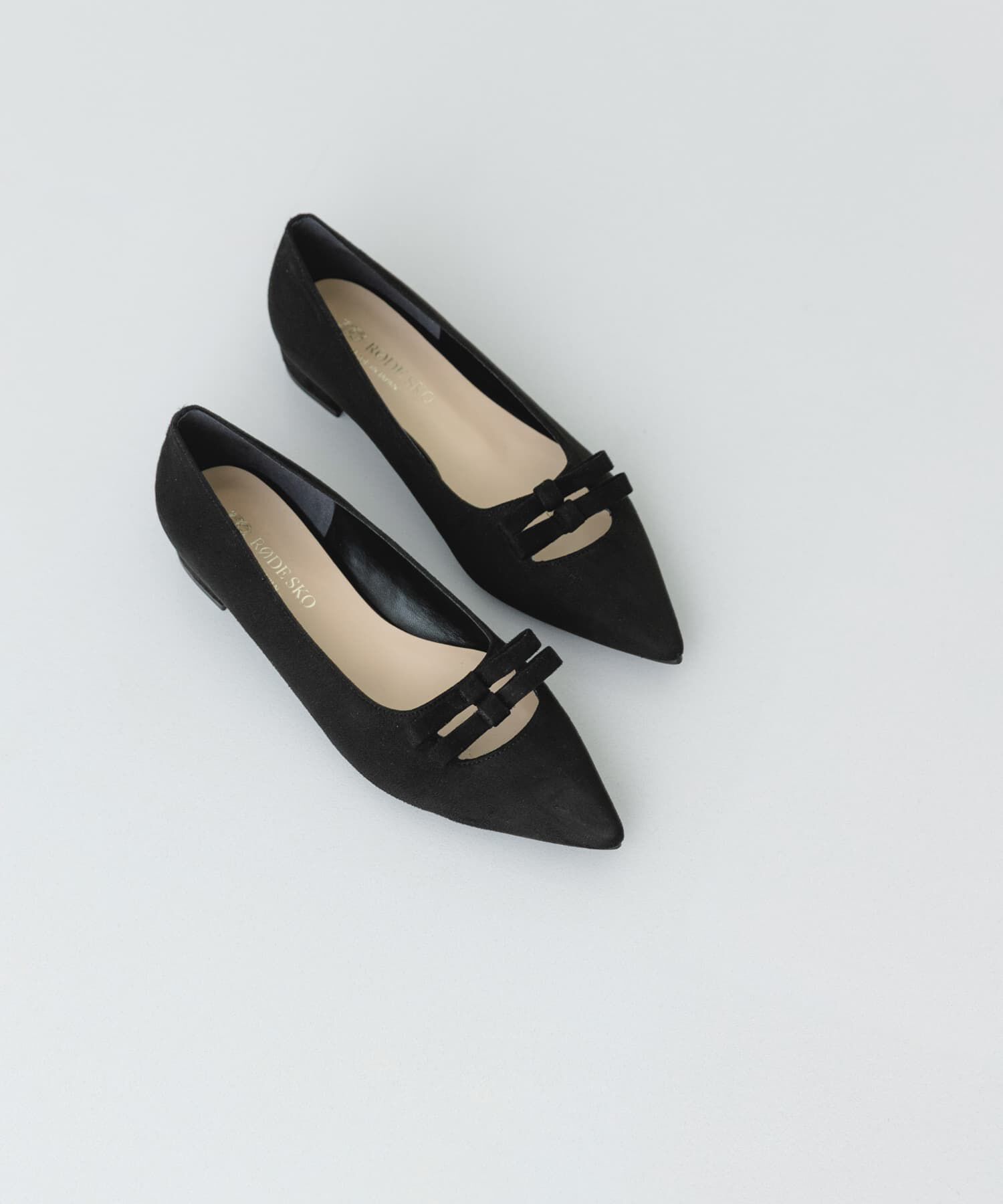 RODE SKO「『MADE IN JAPAN』 ダブルリボンフラットパンプス」|パンプス|