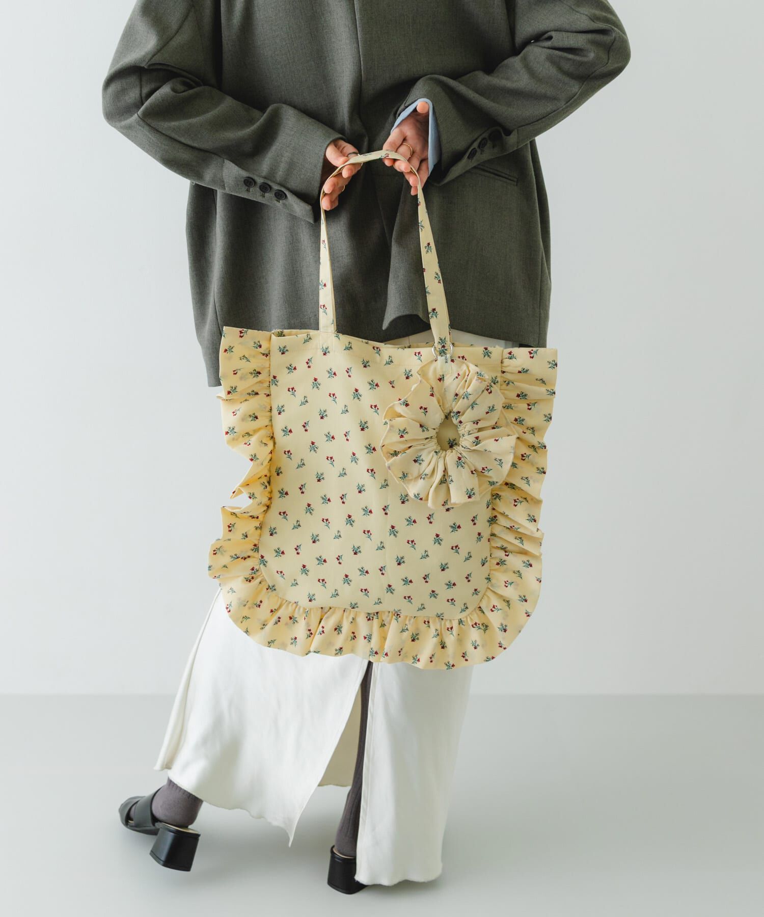 RODE SKO「シュシュセットサイドフリルトート」|トートバッグ|