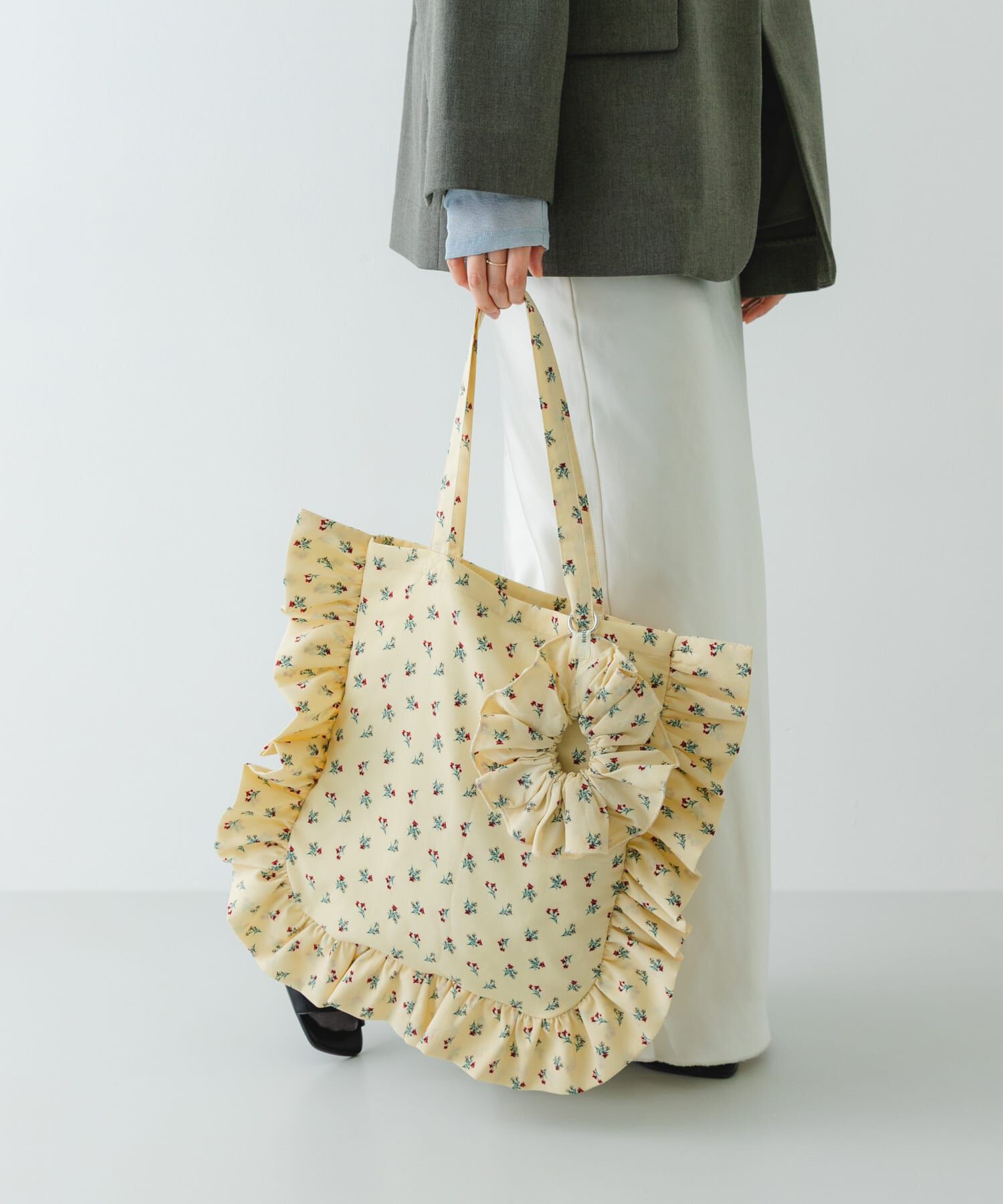 RODE SKO「シュシュセットサイドフリルトート」|トートバッグ|