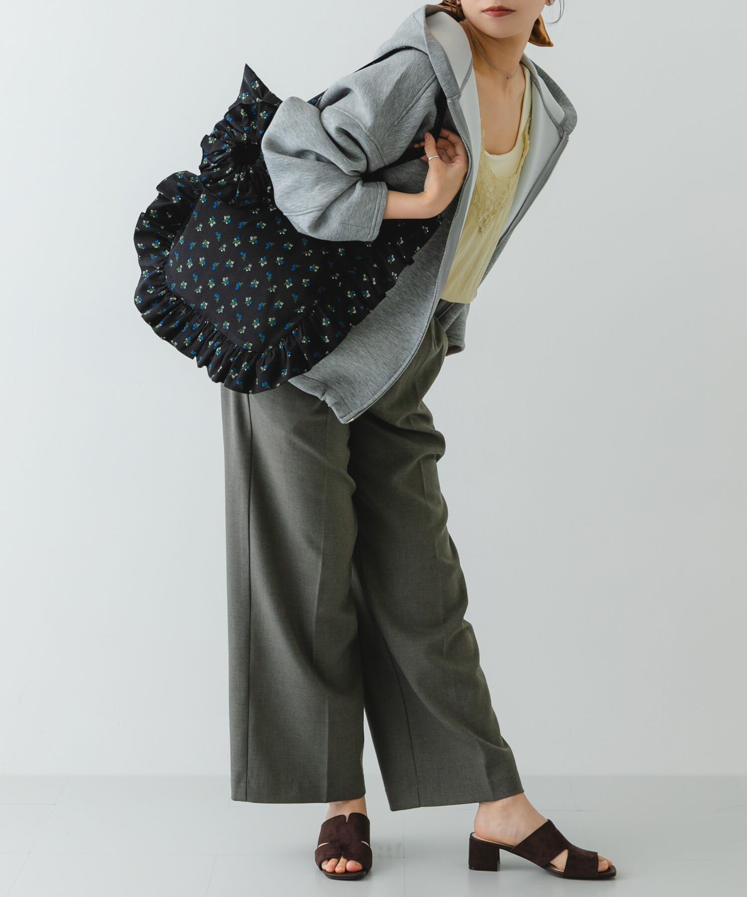 RODE SKO「シュシュセットサイドフリルトート」|トートバッグ|