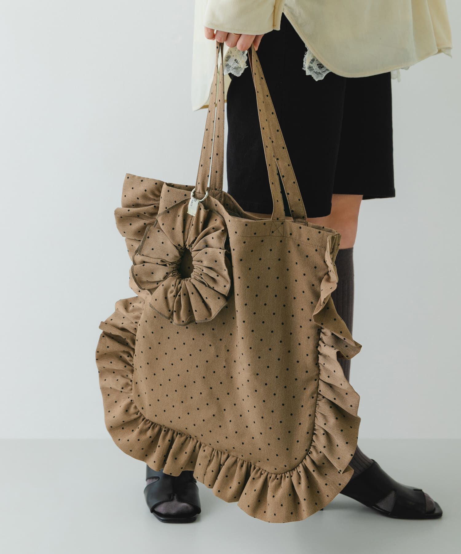 RODE SKO「シュシュセットサイドフリルトート」|トートバッグ|