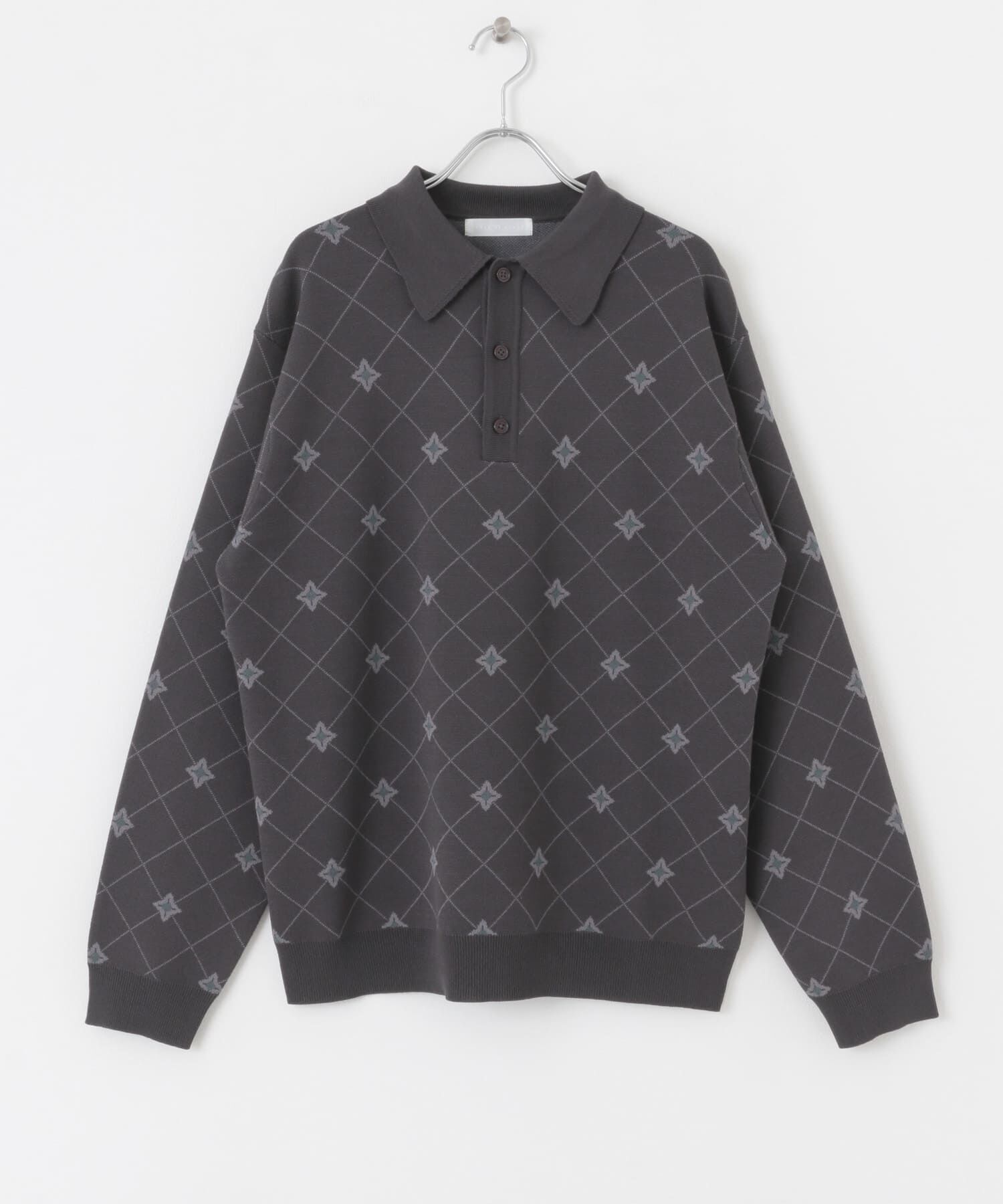 SENSE OF PLACE by URBAN RESEARCH「フラワージャガードニットポロ」|ニット・セーター|