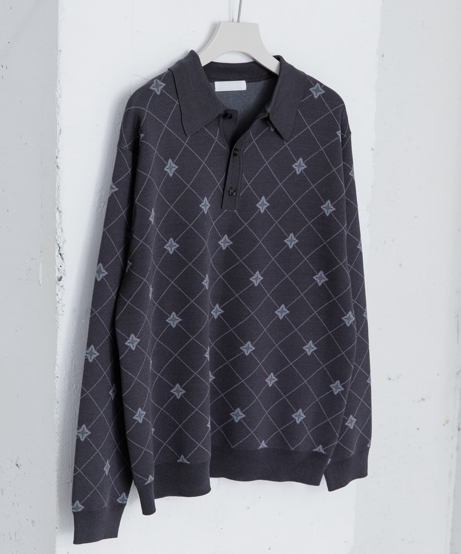 SENSE OF PLACE by URBAN RESEARCH「フラワージャガードニットポロ」|ニット・セーター|