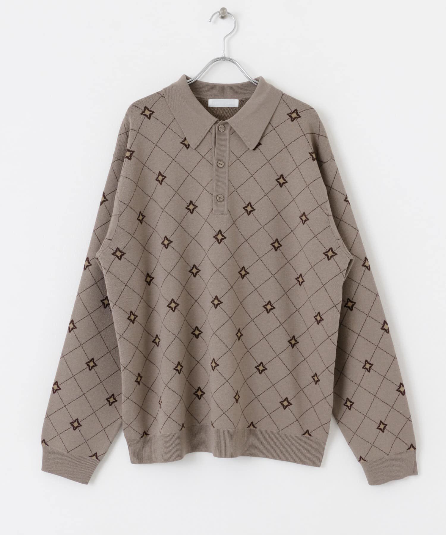 SENSE OF PLACE by URBAN RESEARCH「フラワージャガードニットポロ」|ニット・セーター|