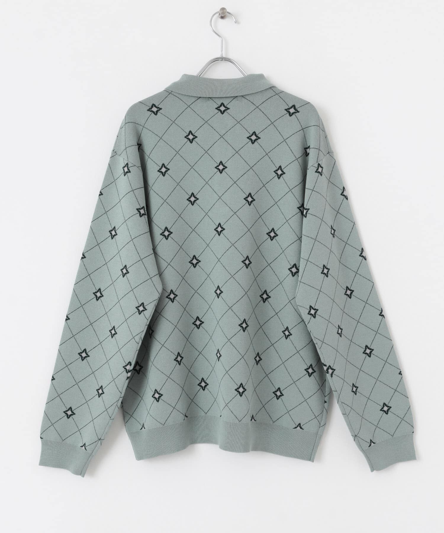 SENSE OF PLACE by URBAN RESEARCH「フラワージャガードニットポロ」|ニット・セーター|