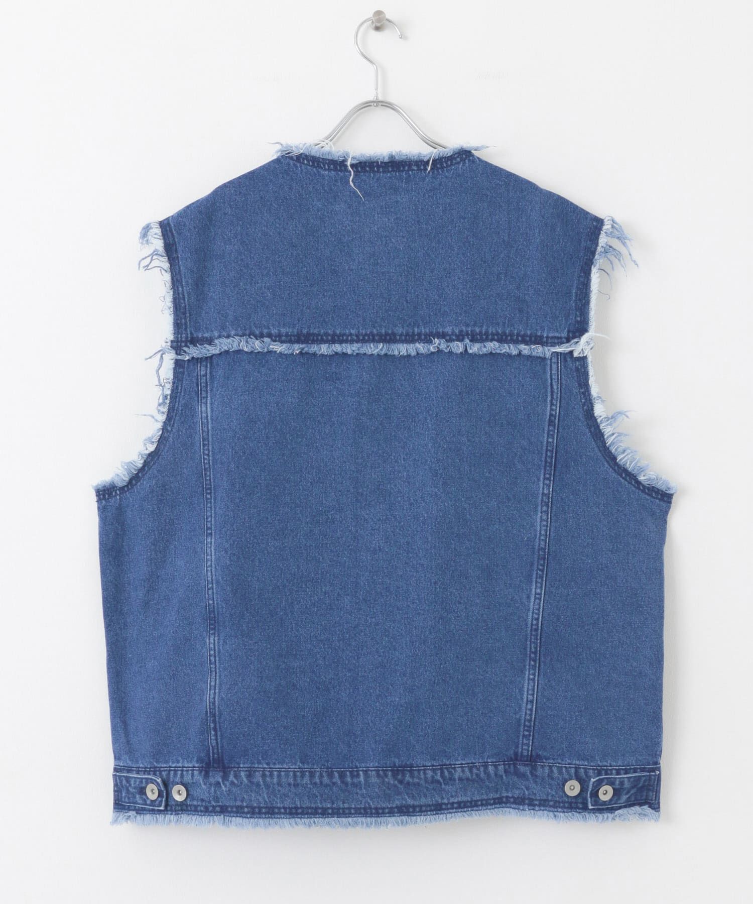 SENSE OF PLACE by URBAN RESEARCH「デニムフリンジベスト」|デニムジャケット|