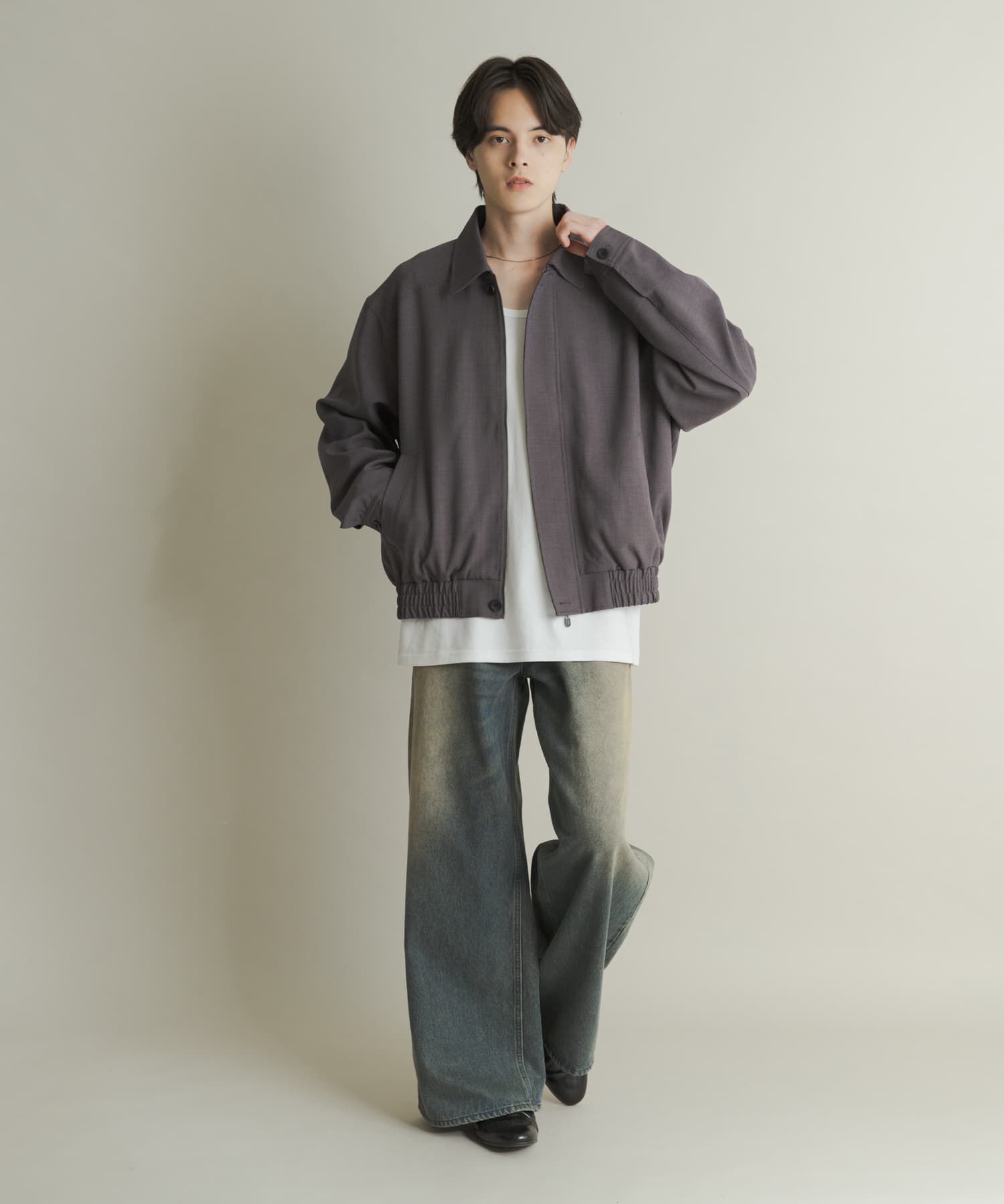 SENSE OF PLACE by URBAN RESEARCH「ヴィンテージライクデニムワイドパンツ」|デニム|