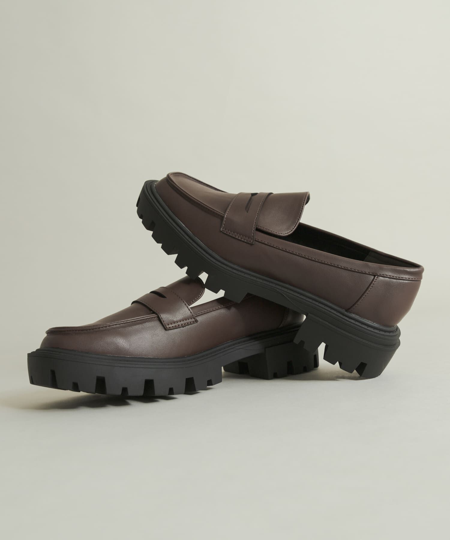 SENSE OF PLACE by URBAN RESEARCH「トラックソールコインローファー」|ローファー|ブラウン