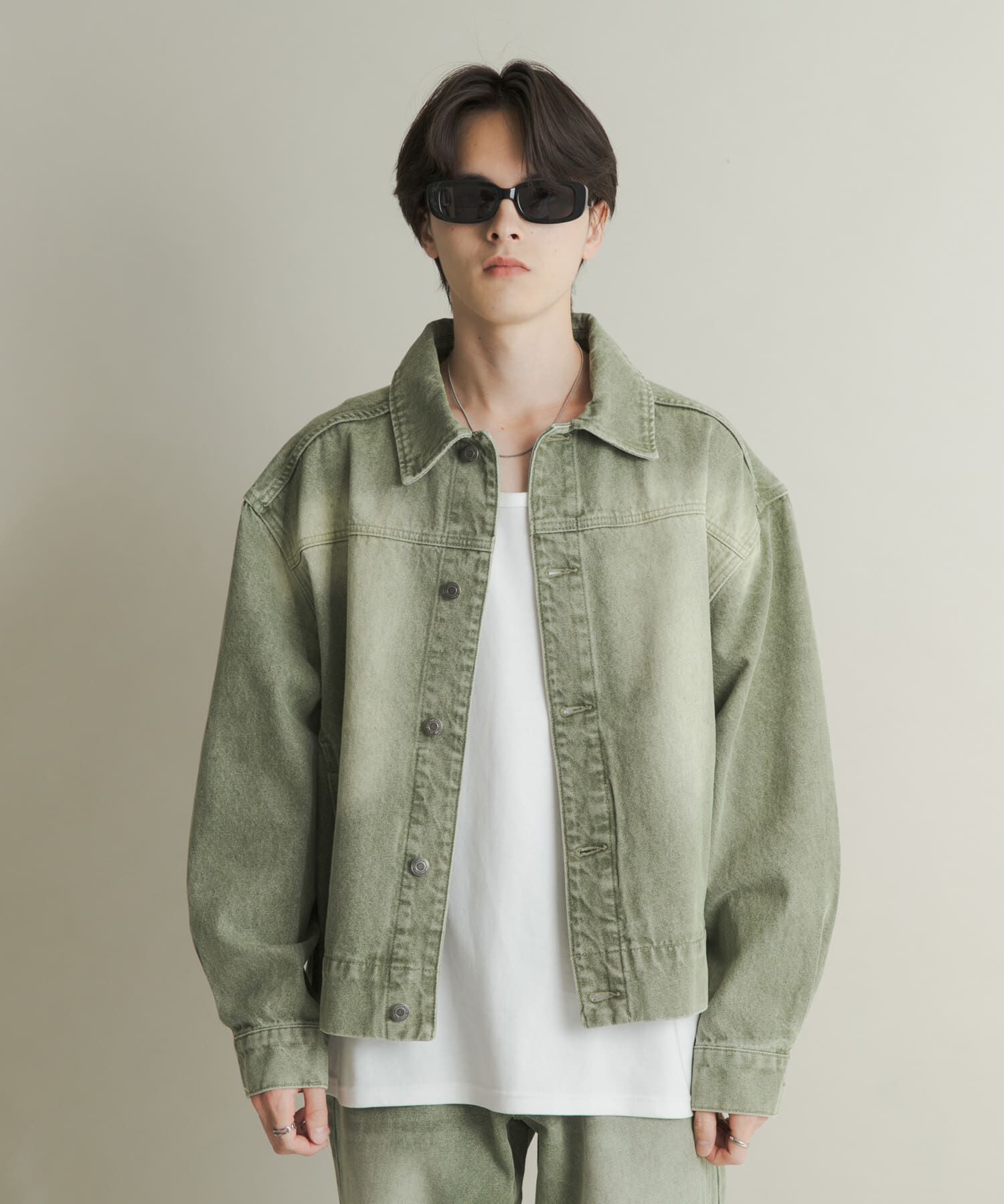 SENSE OF PLACE by URBAN RESEARCH「ツイストデニムブルゾン」|デニムジャケット|