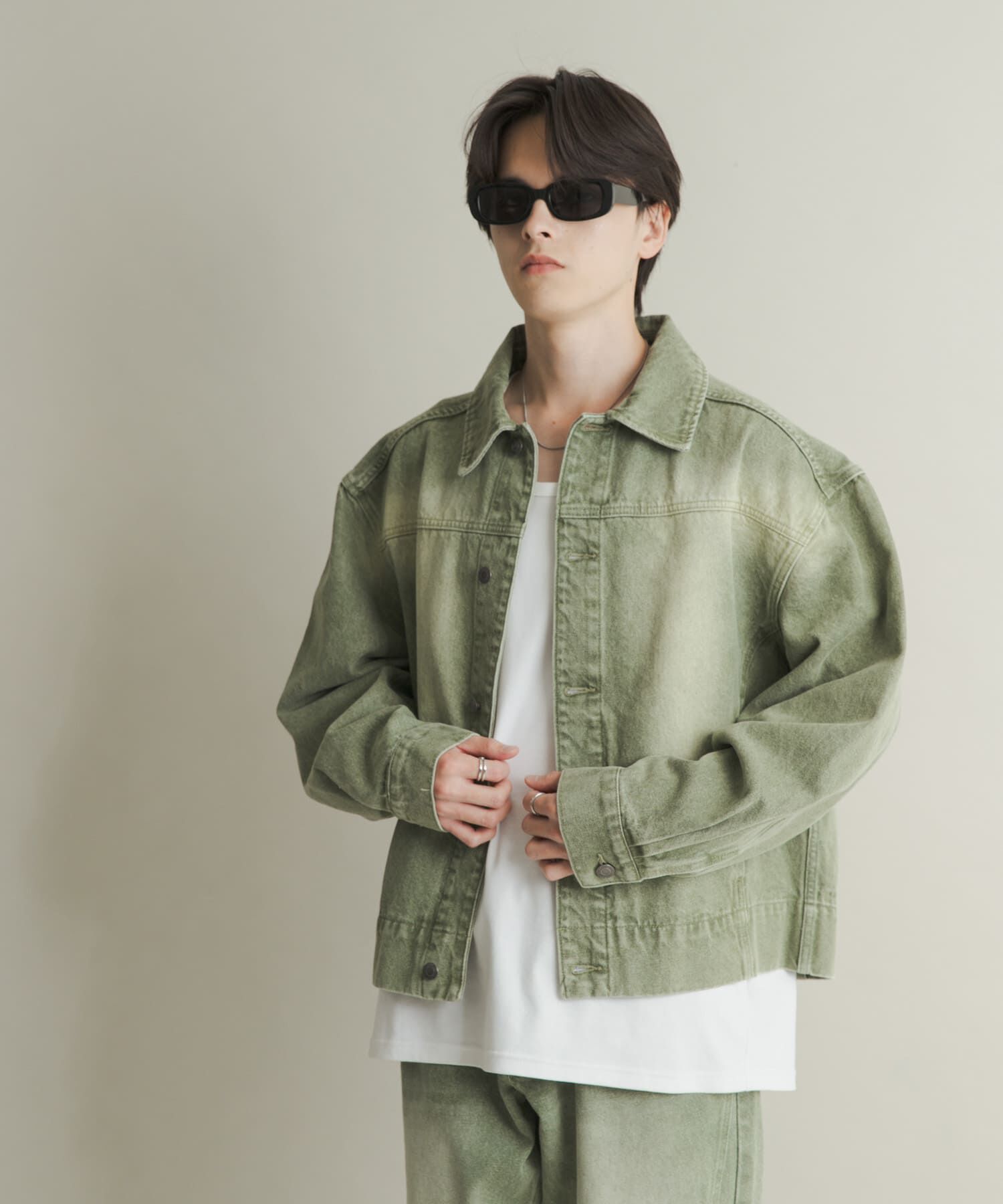 SENSE OF PLACE by URBAN RESEARCH「ツイストデニムブルゾン」|デニムジャケット|