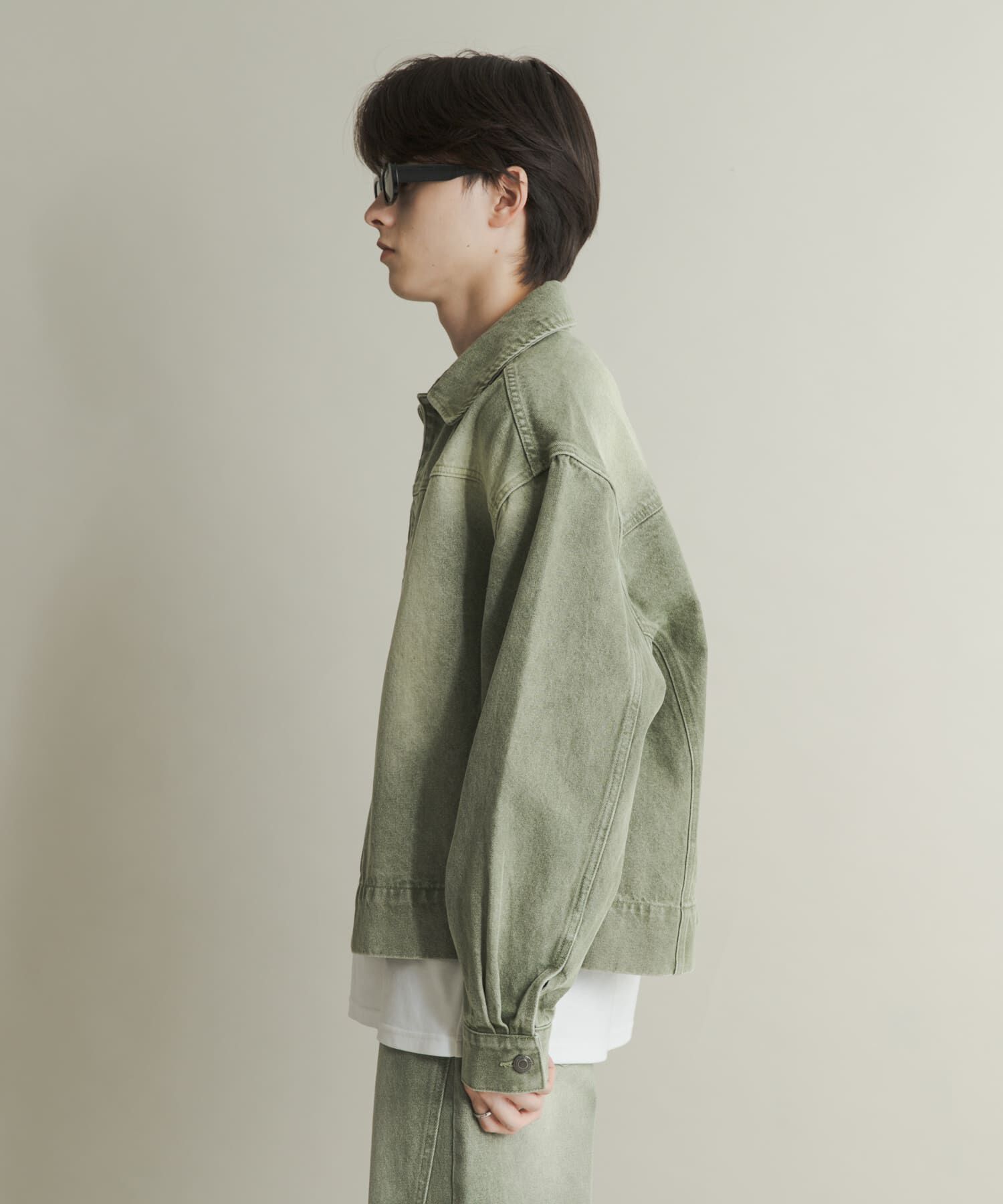 SENSE OF PLACE by URBAN RESEARCH「ツイストデニムブルゾン」|デニムジャケット|