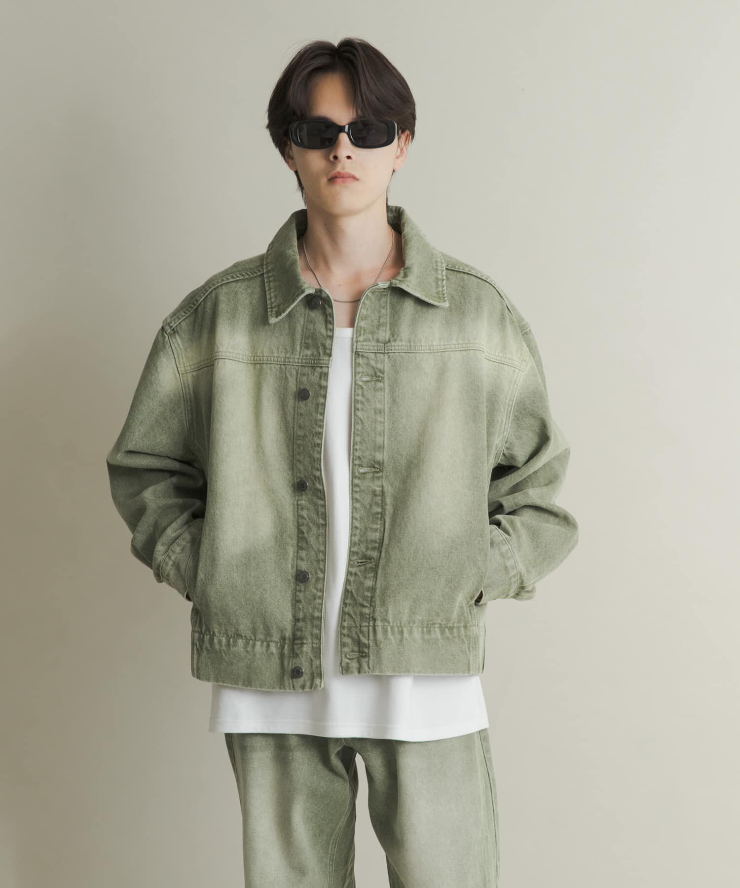 SENSE OF PLACE by URBAN RESEARCH「ツイストデニムブルゾン」|デニムジャケット|