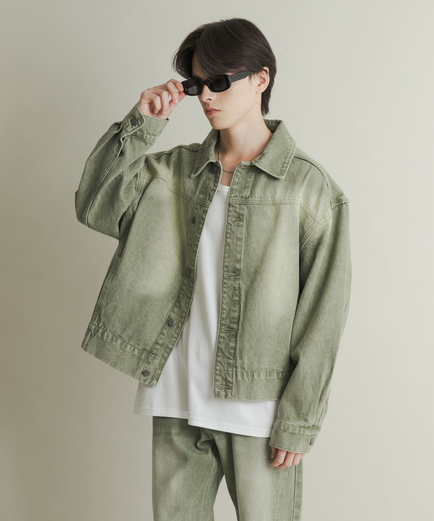 SENSE OF PLACE by URBAN RESEARCH「ツイストデニムブルゾン」|デニムジャケット|