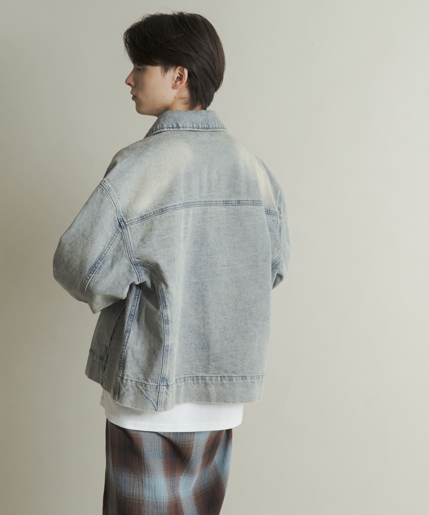 SENSE OF PLACE by URBAN RESEARCH「ツイストデニムブルゾン」|デニムジャケット|