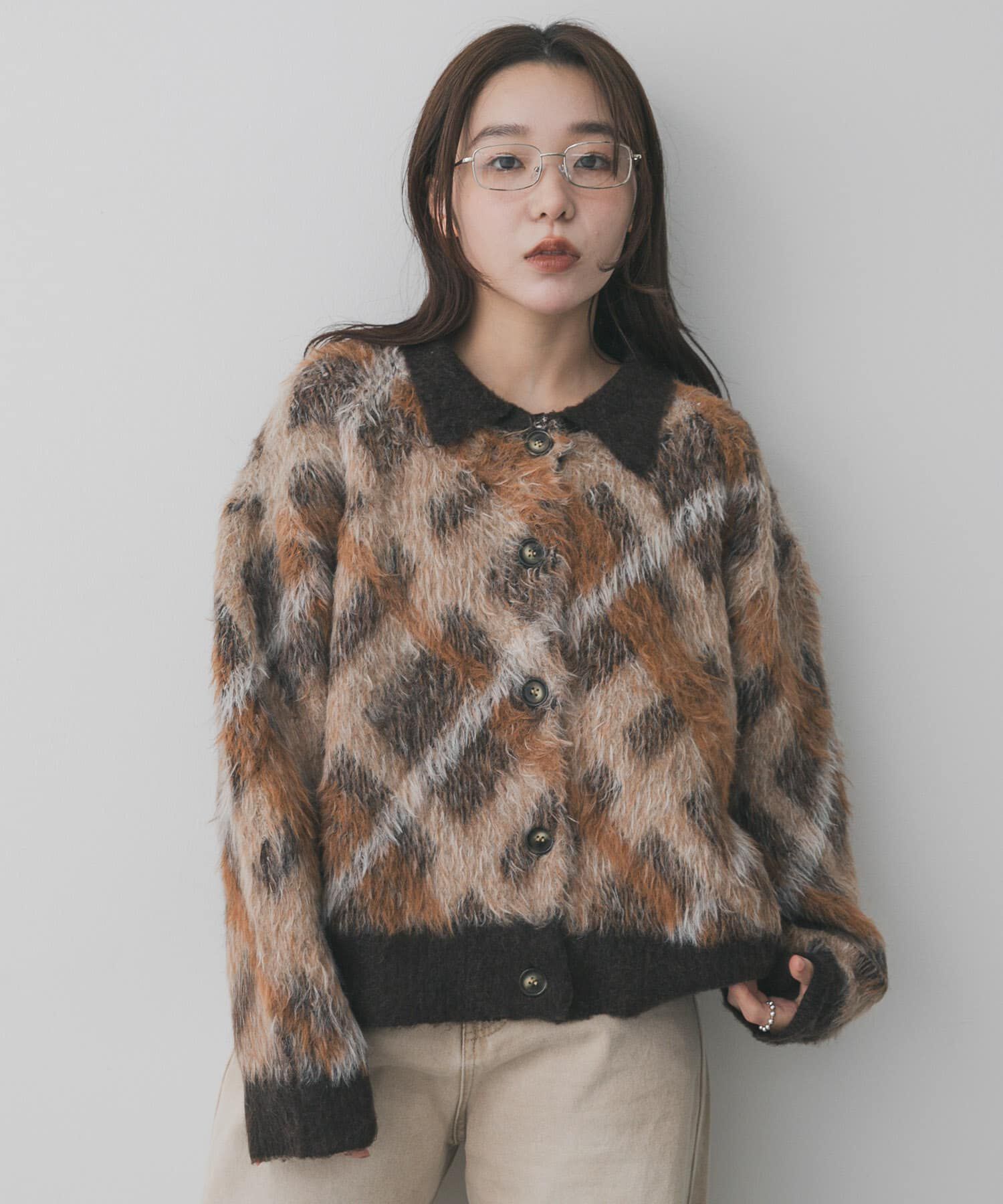 SENSE OF PLACE by URBAN RESEARCH「『洗濯可』エリツキチェックカーディガン」|カーディガン|