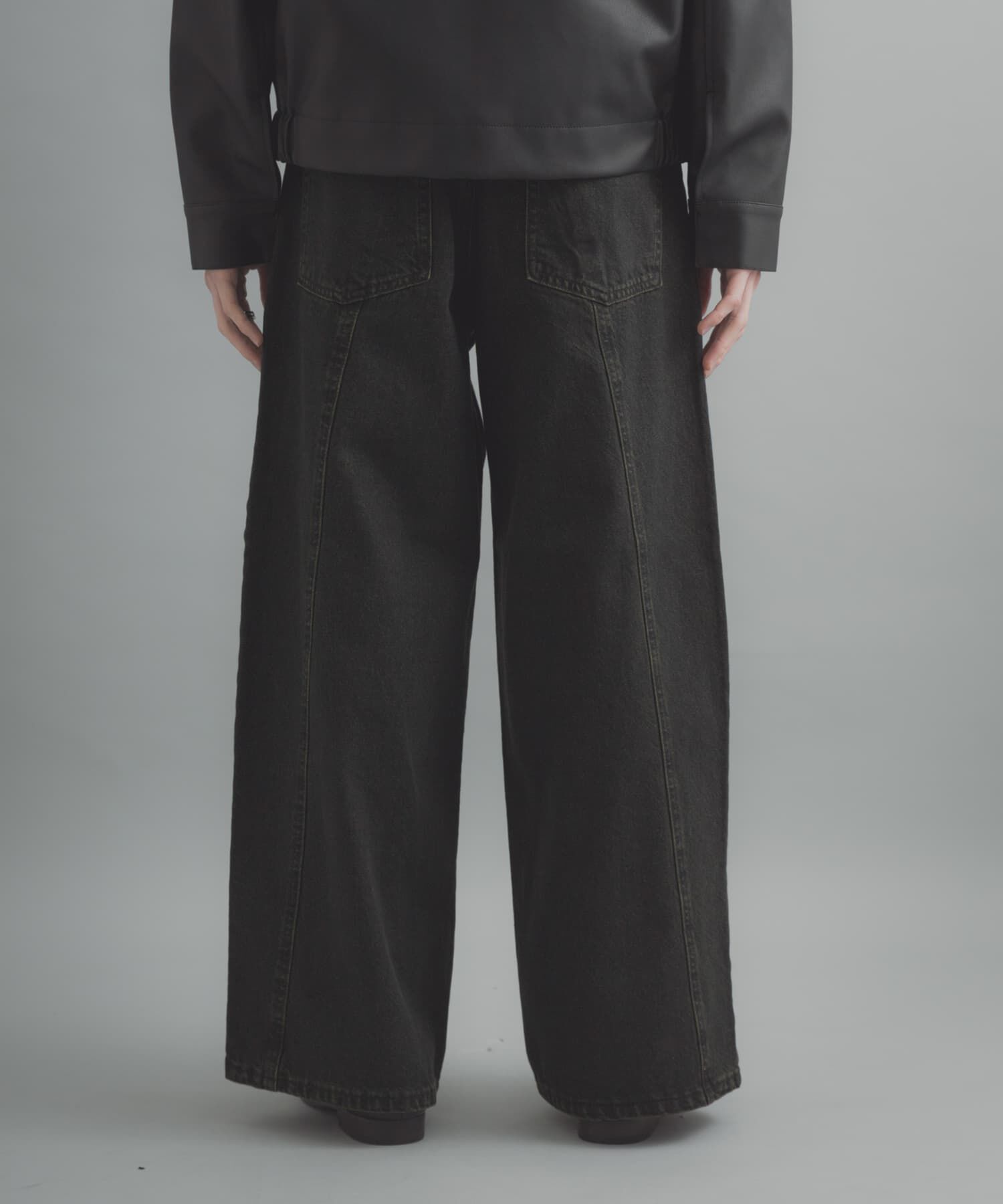 SENSE OF PLACE by URBAN RESEARCH「『ユニセックス』ケミカルバギーワイドデニムパンツ」|デニム|