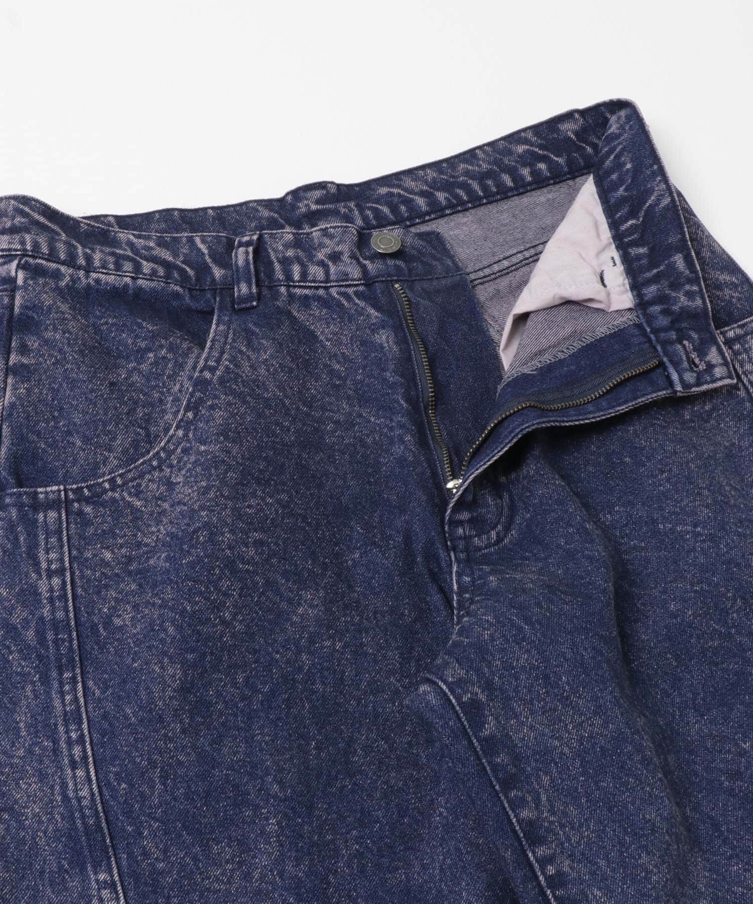 SENSE OF PLACE by URBAN RESEARCH「『ユニセックス』ケミカルバギーワイドデニムパンツ」|デニム|