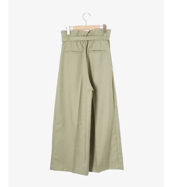 le.coeur blanc「《手洗い可能》ハイウエストベルトツキワイドパンツ」|その他|