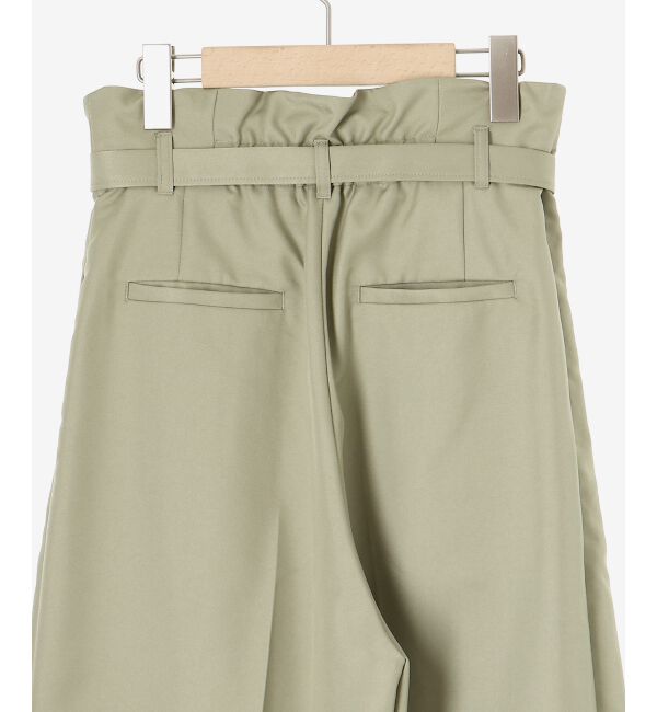 le.coeur blanc「《手洗い可能》ハイウエストベルトツキワイドパンツ」|その他|