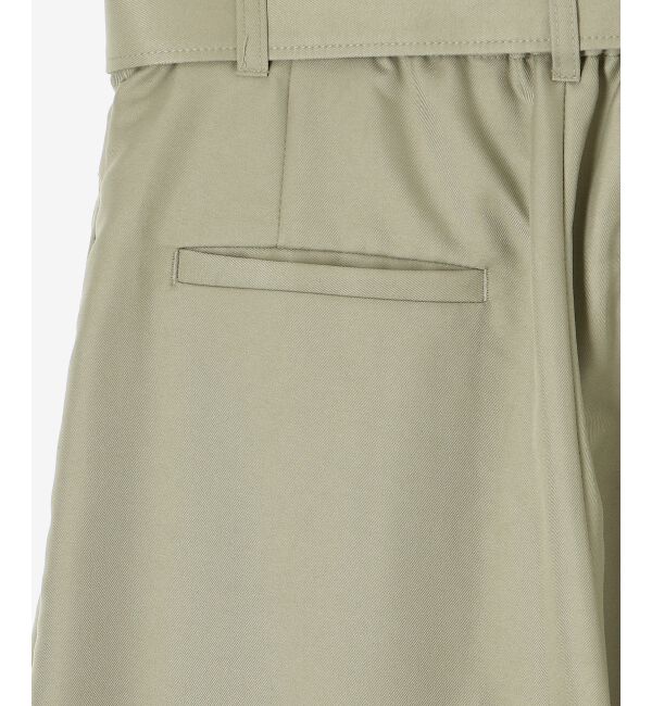 le.coeur blanc「《手洗い可能》ハイウエストベルトツキワイドパンツ」|その他|