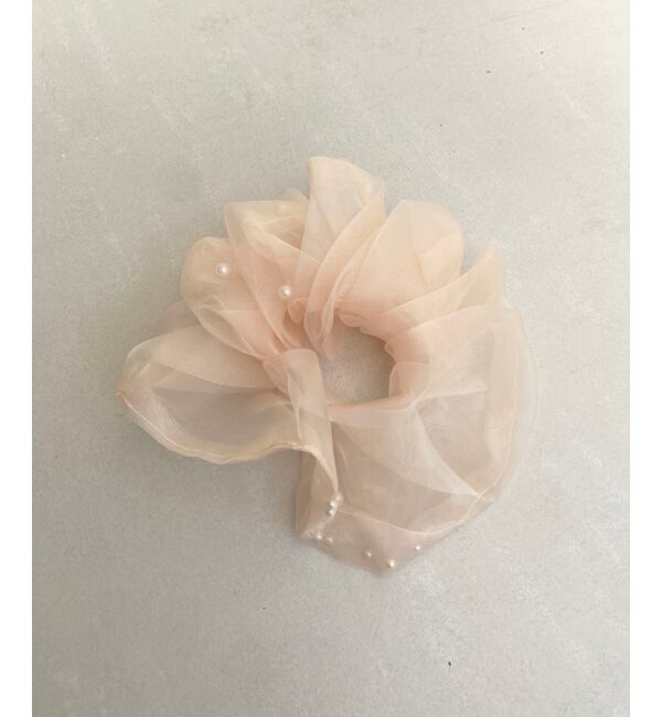  「パールラッピングシュシュ」|ヘアゴム・シュシュ|