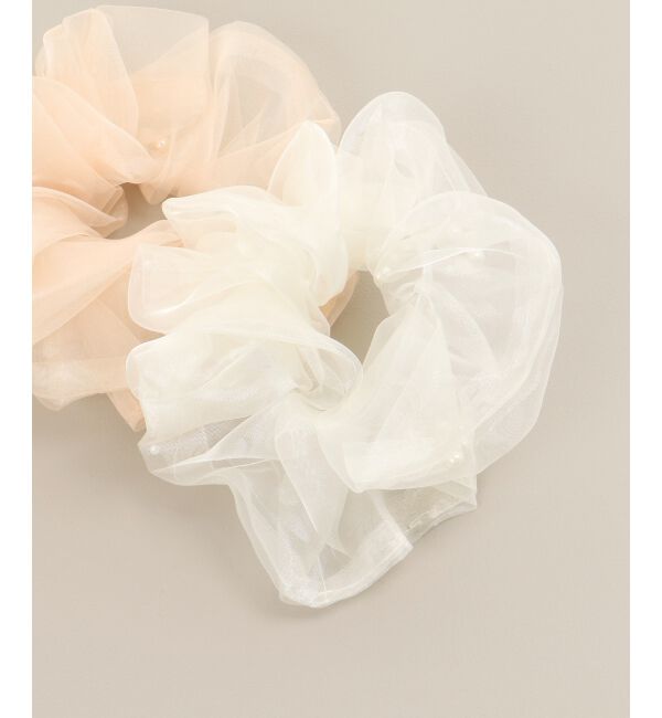  「パールラッピングシュシュ」|ヘアゴム・シュシュ|