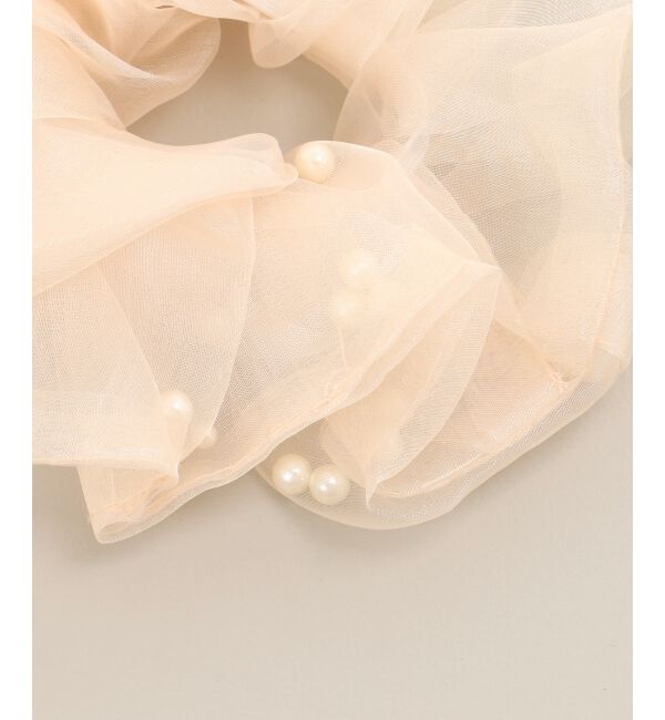  「パールラッピングシュシュ」|ヘアゴム・シュシュ|